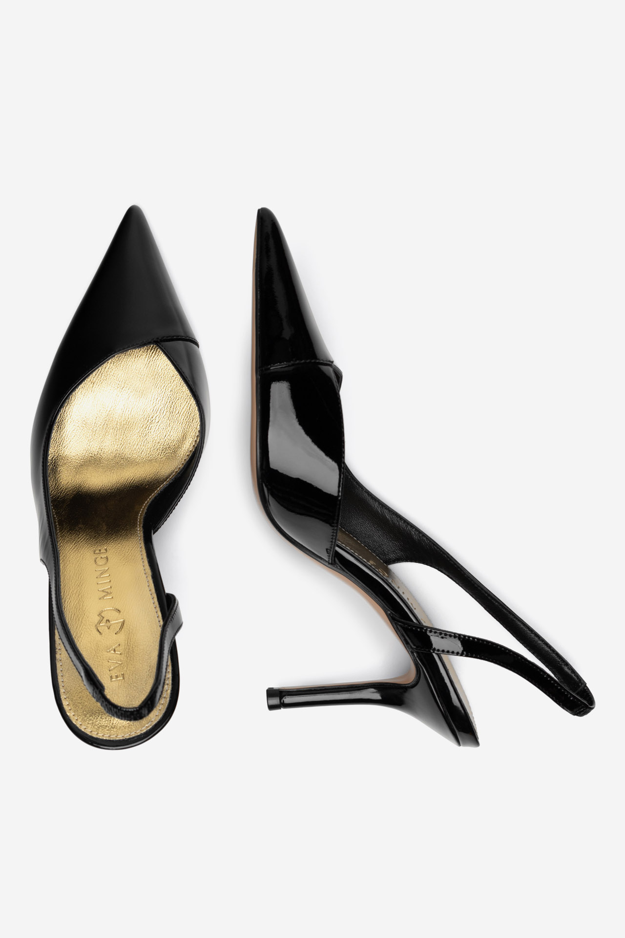 Čevlji z visoko peto Črna