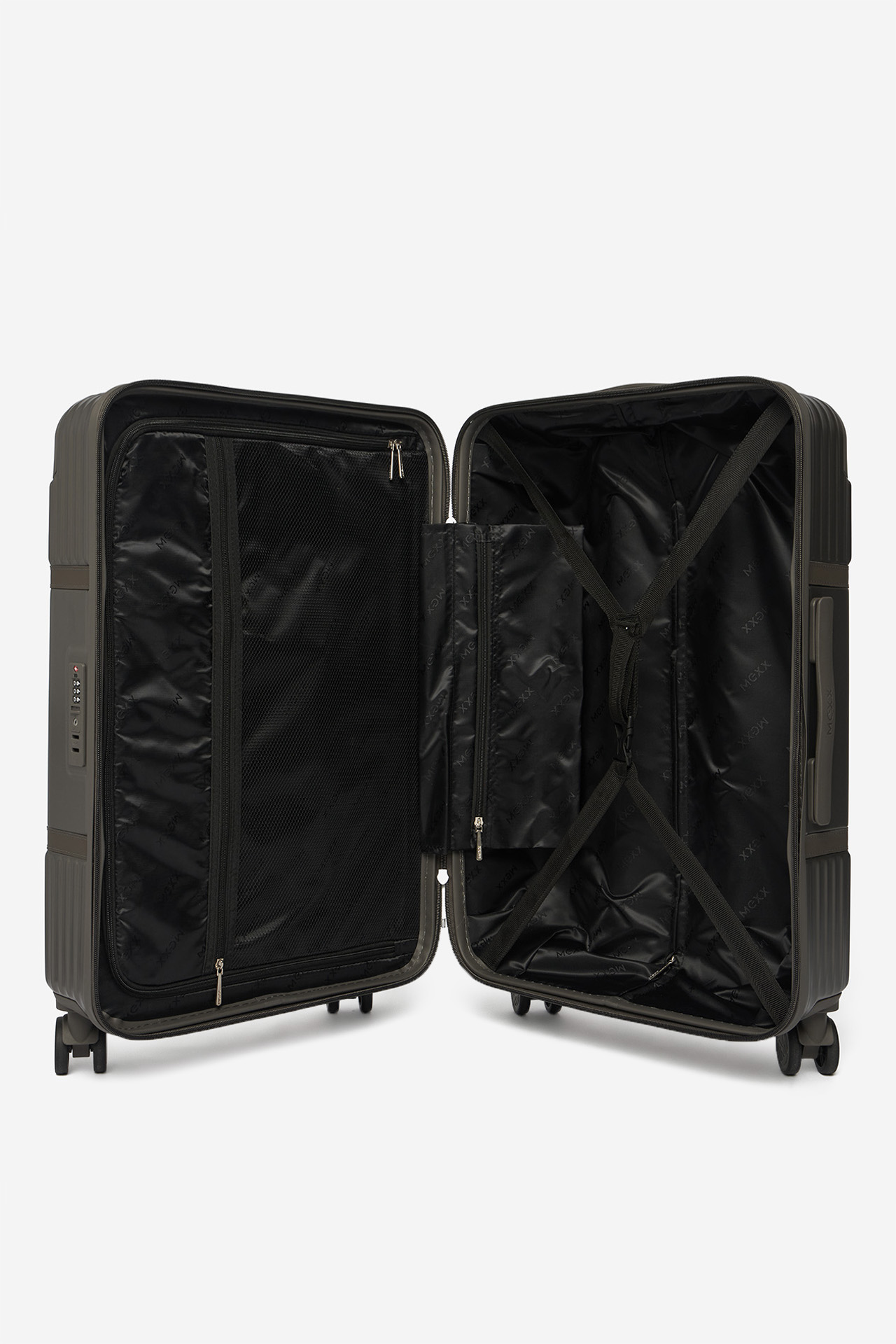 Kufr Stříbrný temný