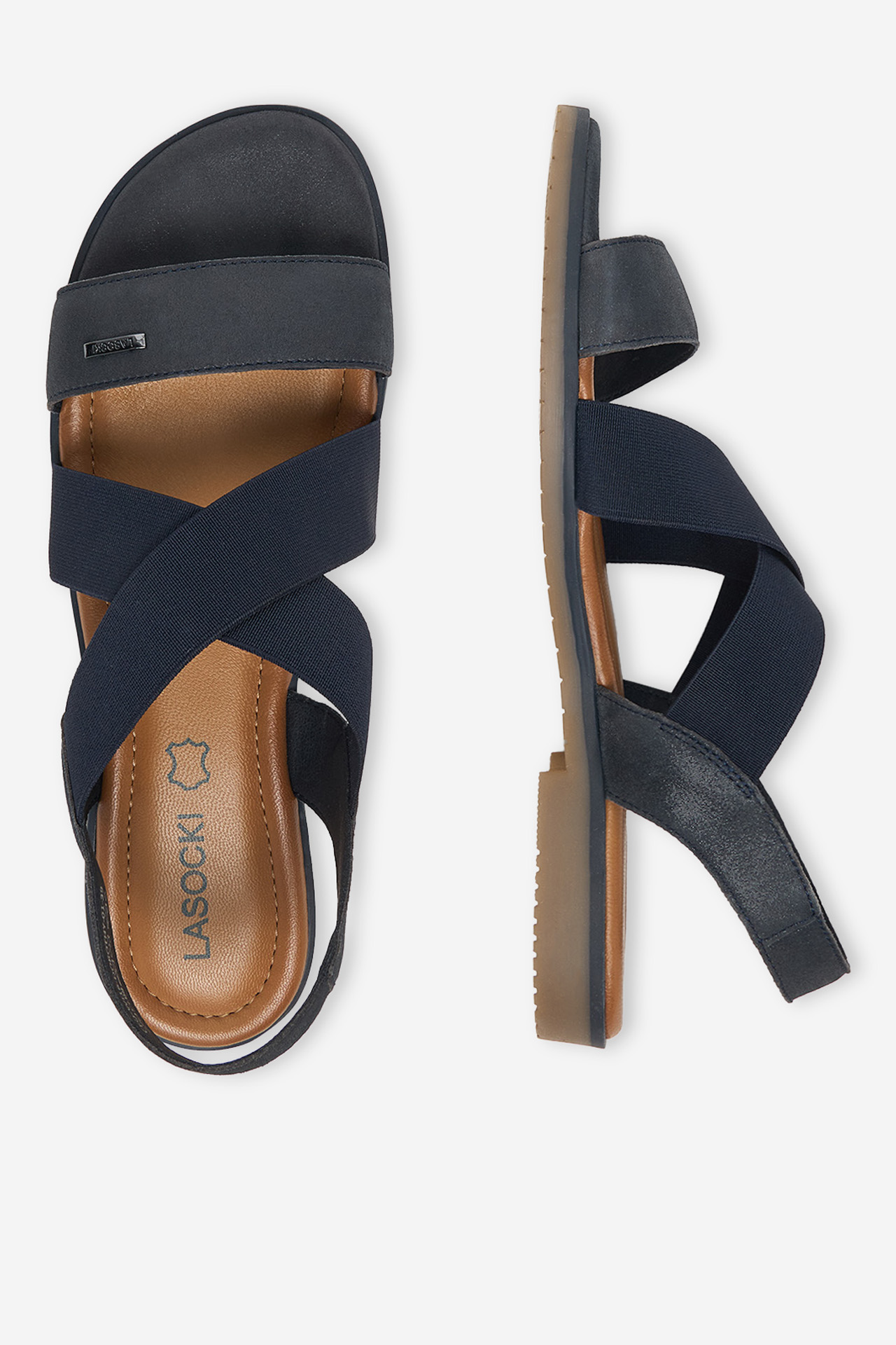 Sandály Tmavomodrá