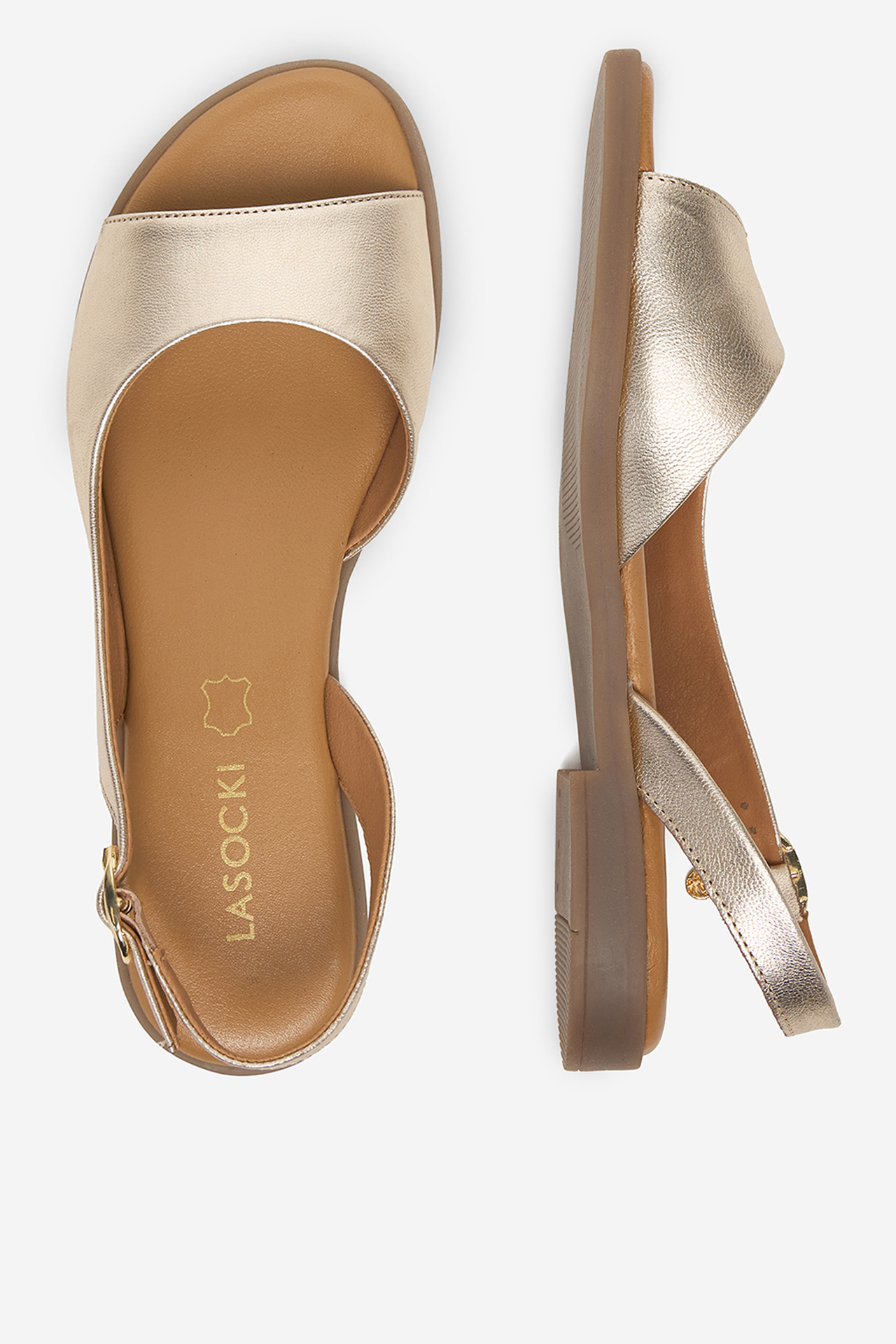 Sandály Zlatá