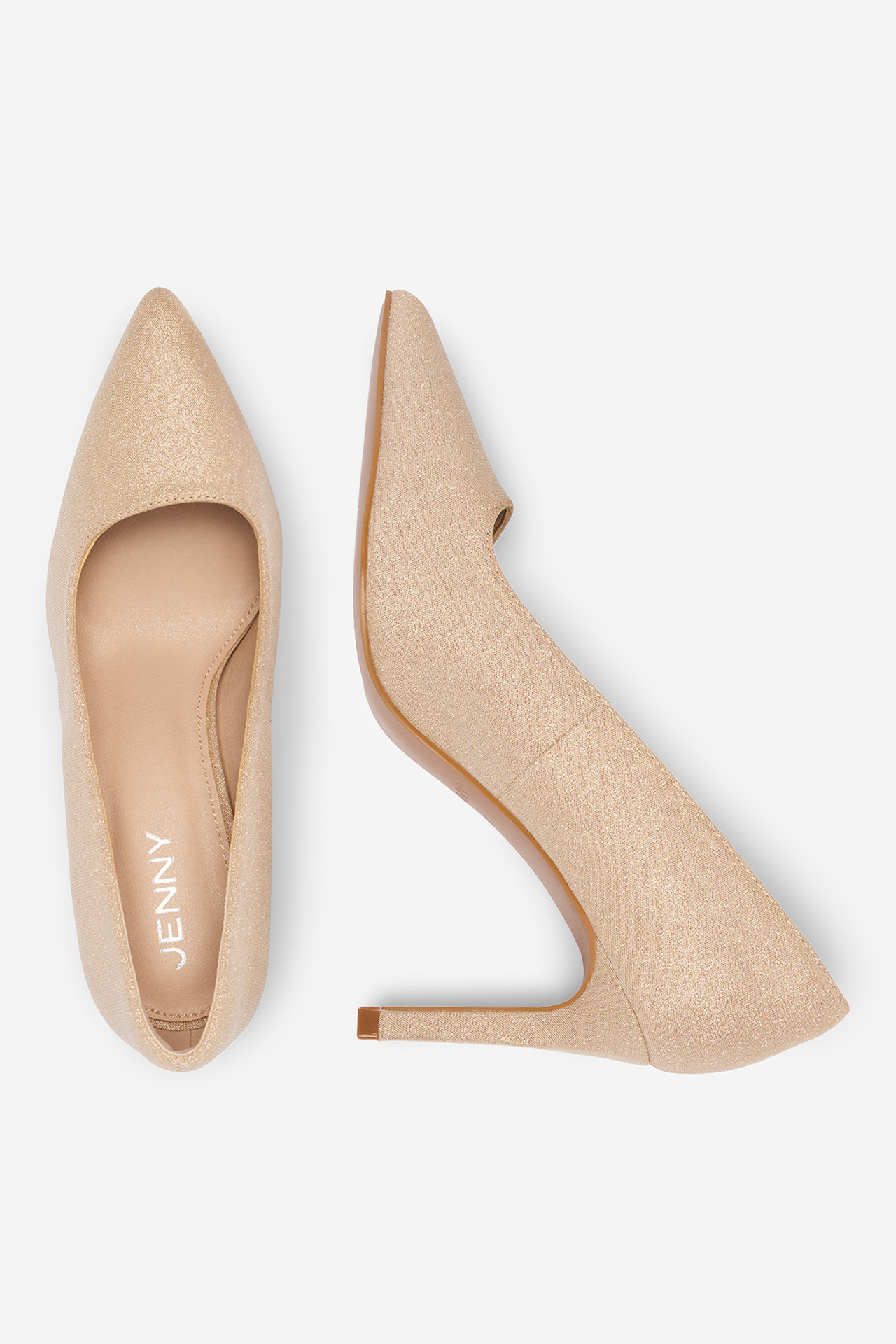 Lodičky na podpatku Světle béžová