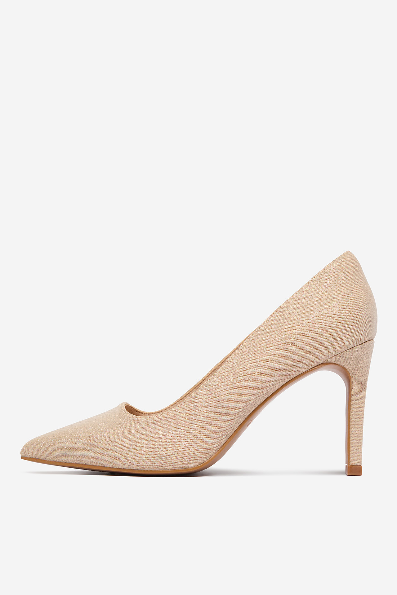 Lodičky na podpatku Světle béžová