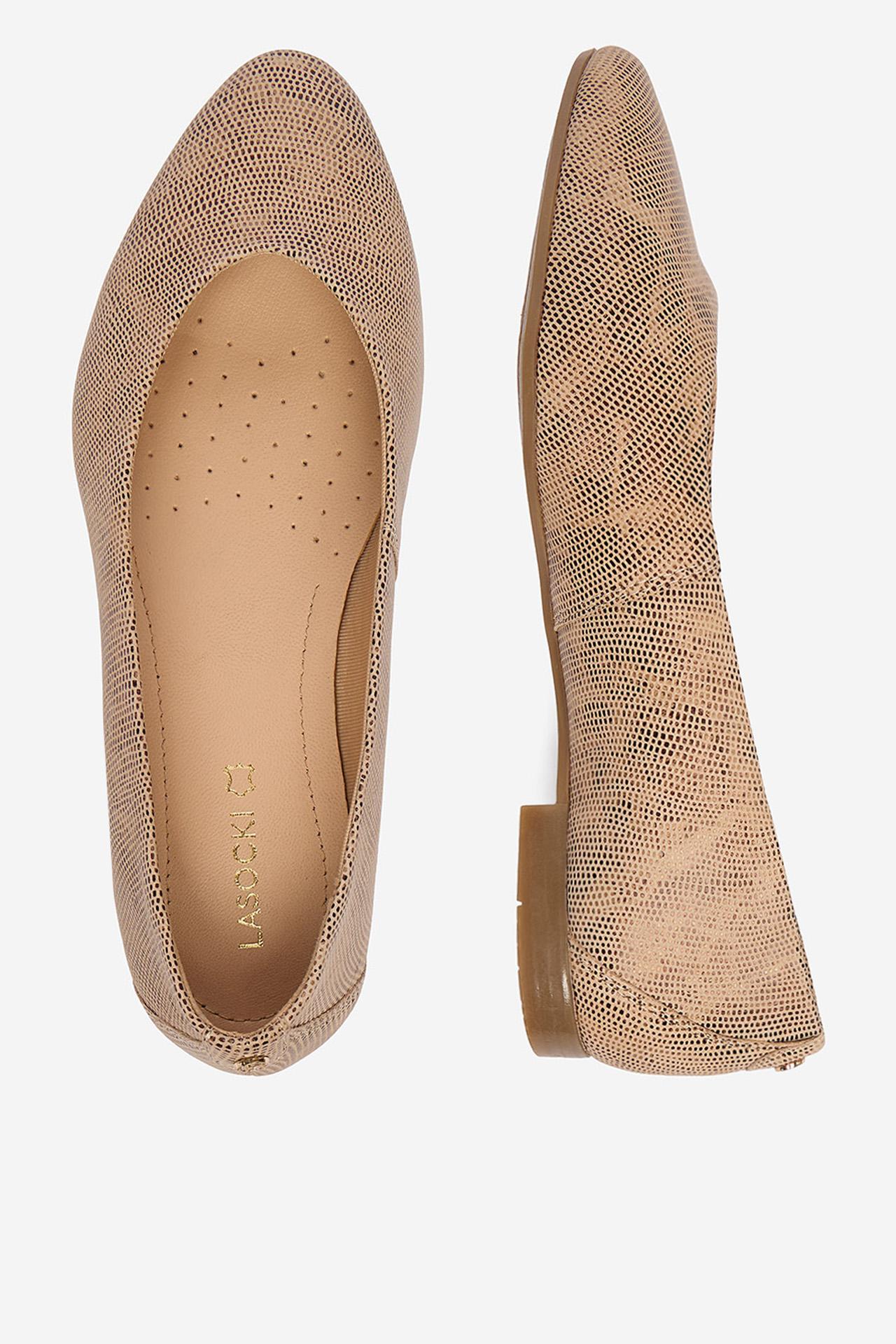Baleríny Tmavě béžová