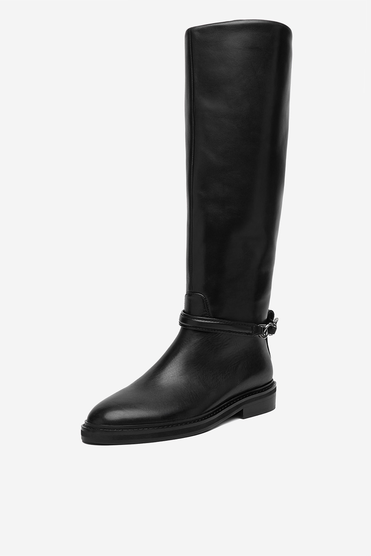 Kozačky ve vojenském stylu Černá