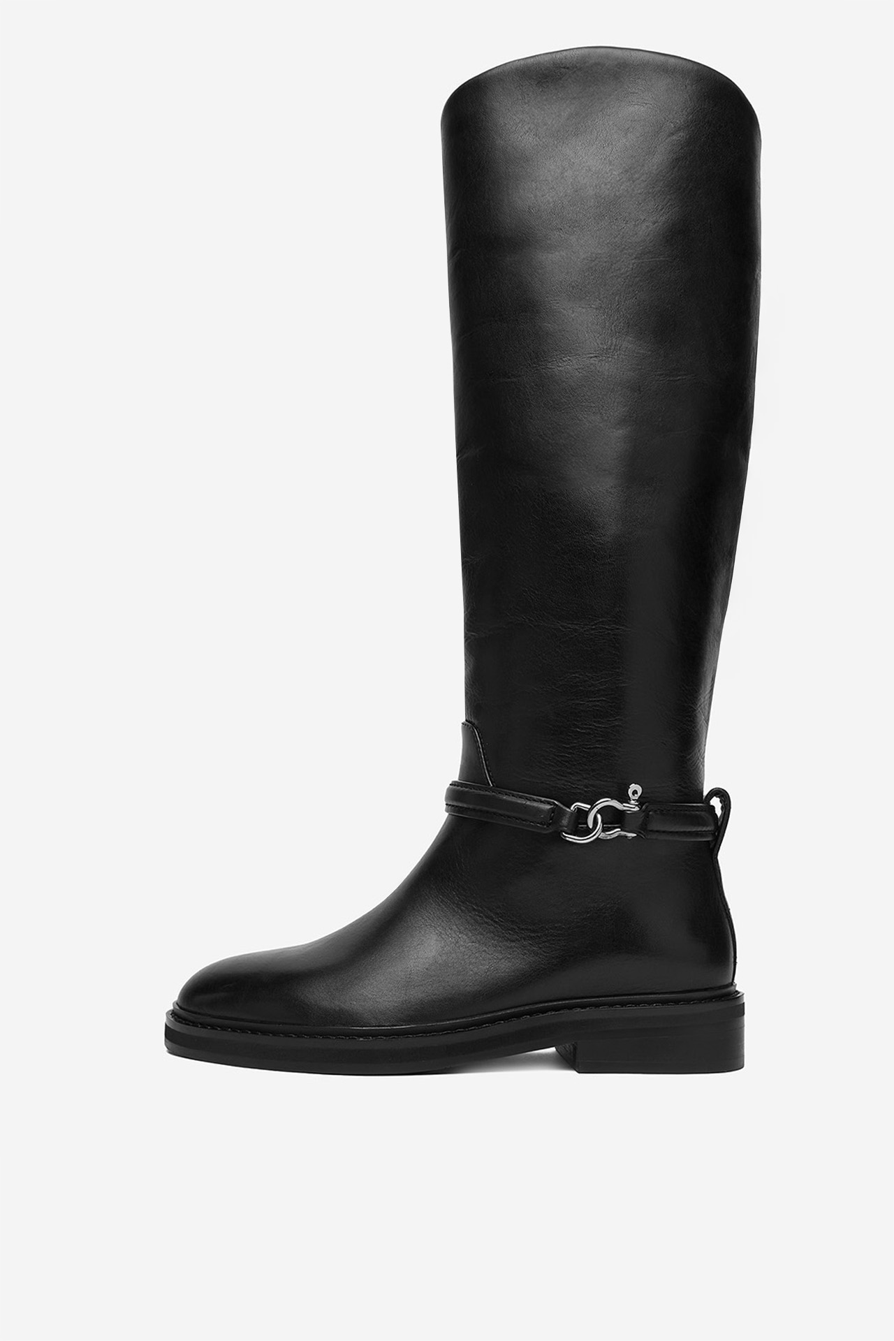 Kozačky ve vojenském stylu Černá