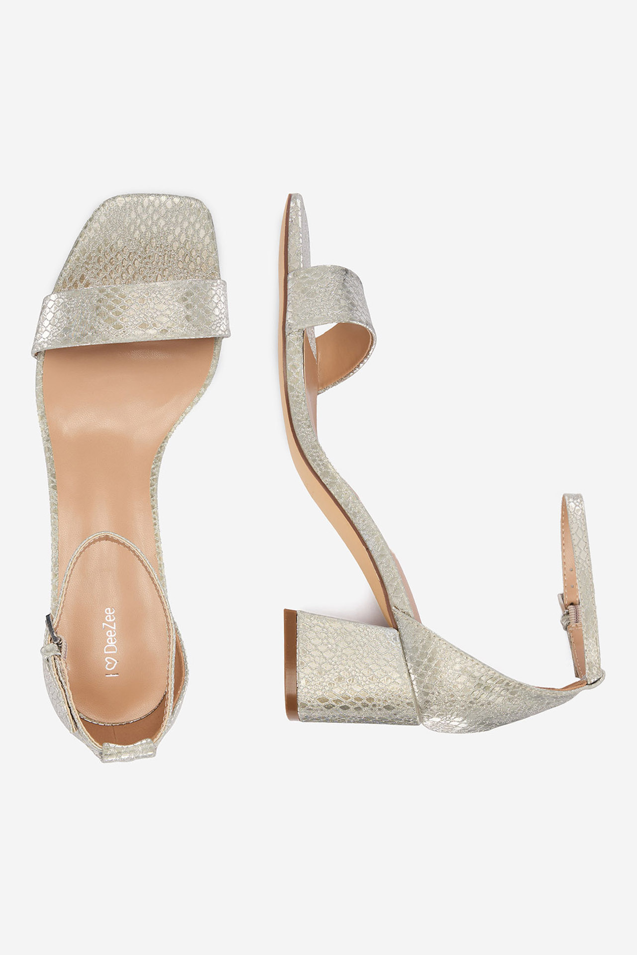 Sandály Stříbrná