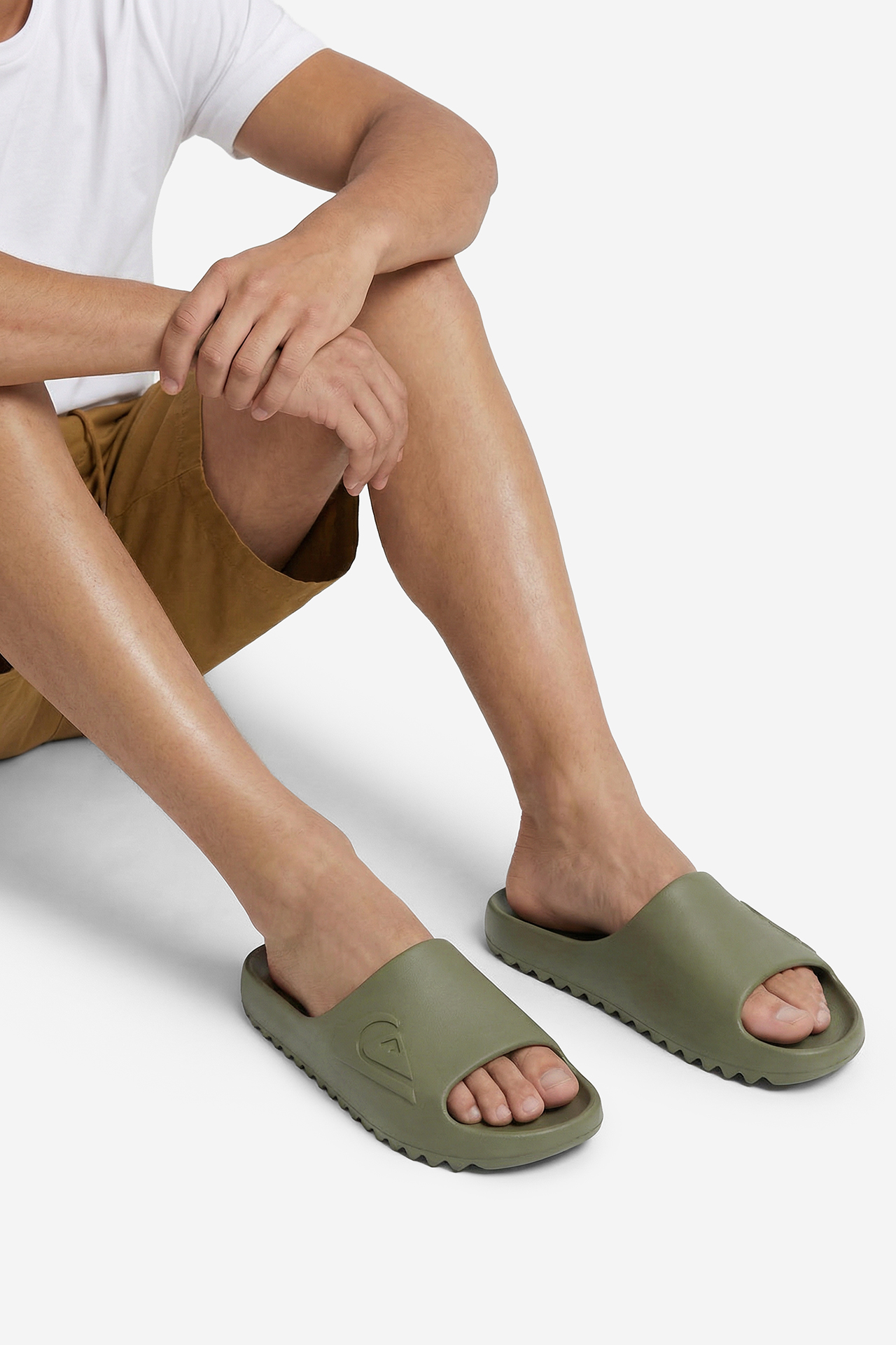 Klapki basenowe QUIKSILVER WB-CLOUDBREAK CQ10007MGK Khaki