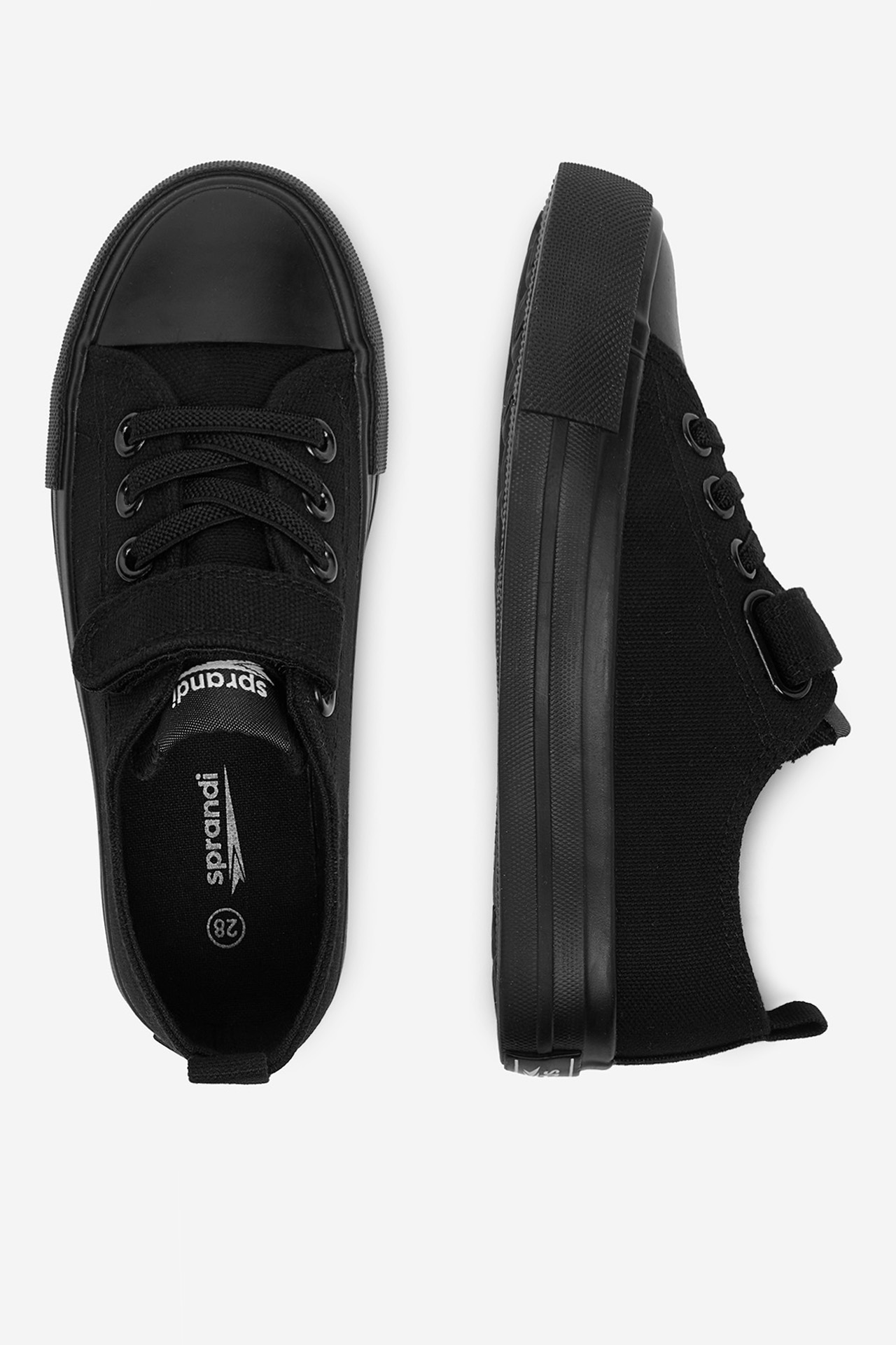 Platnene superge Črna