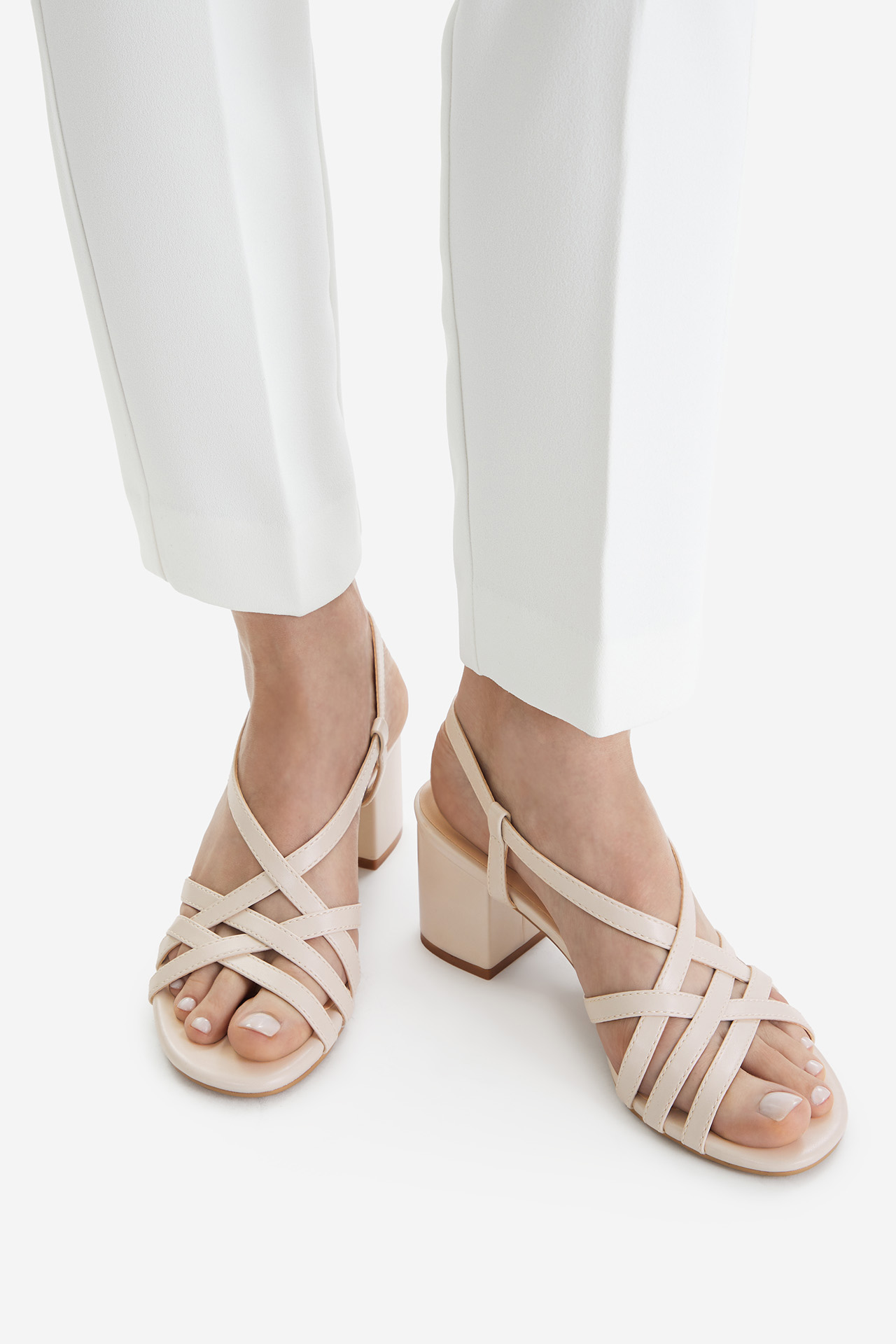 Sandály Světle béžová