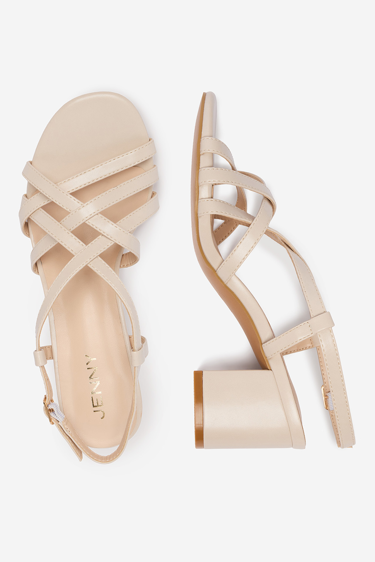 Sandály Světle béžová