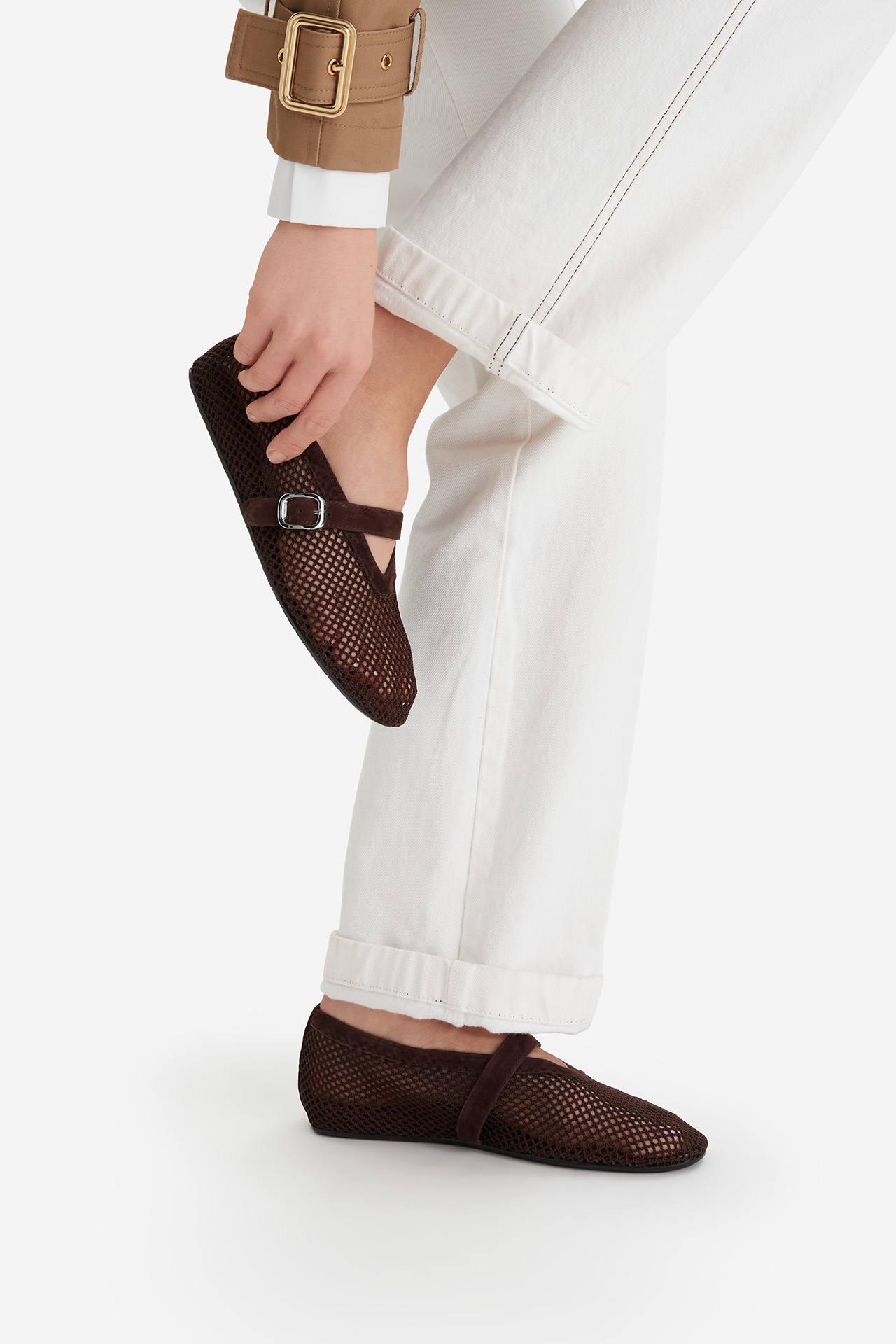 Baleríny Tmavě hnědá