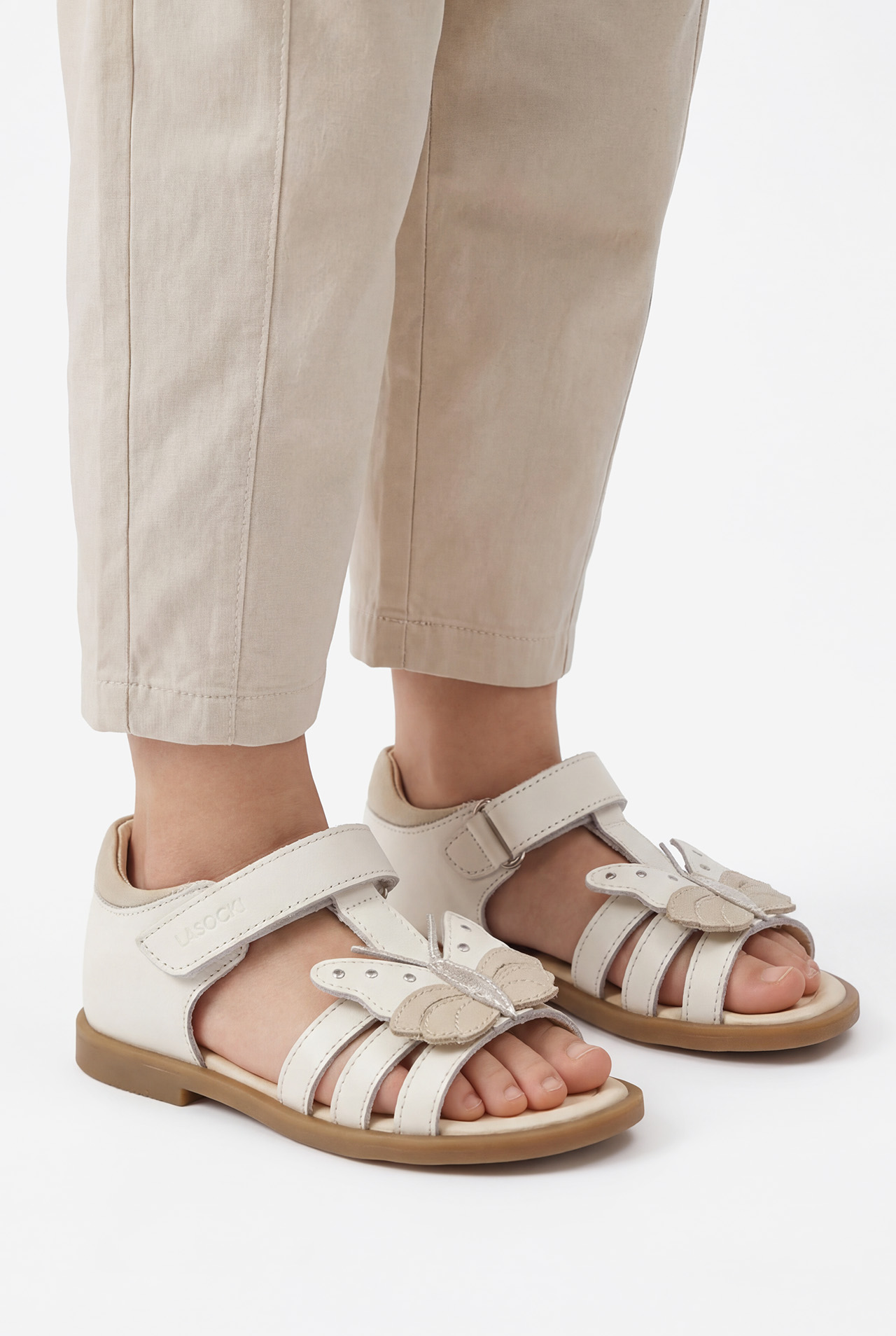 Sandály Krémová