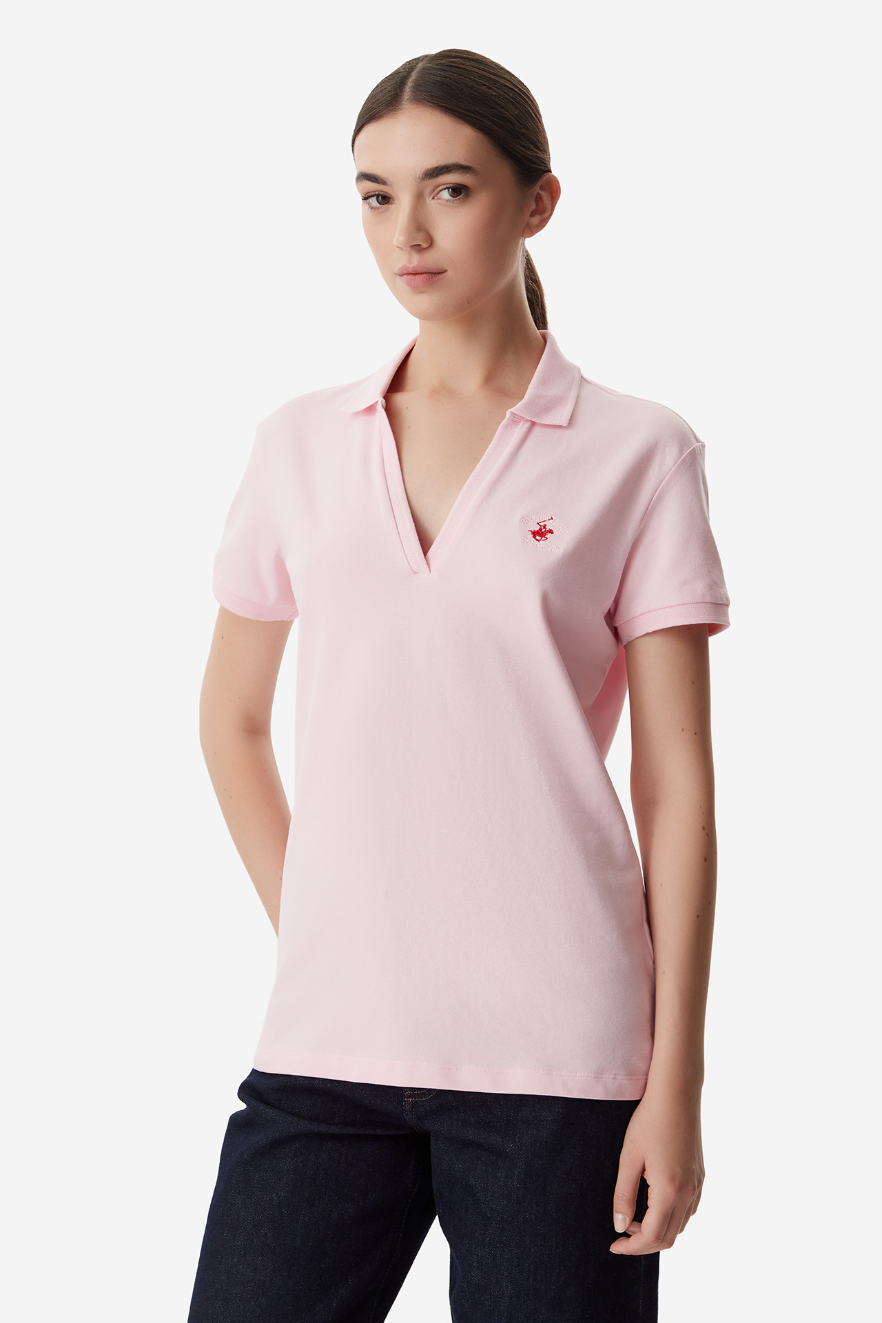 T-shirt BEVERLY HILLS POLO CLUB P526531-0044 Różowy jasny