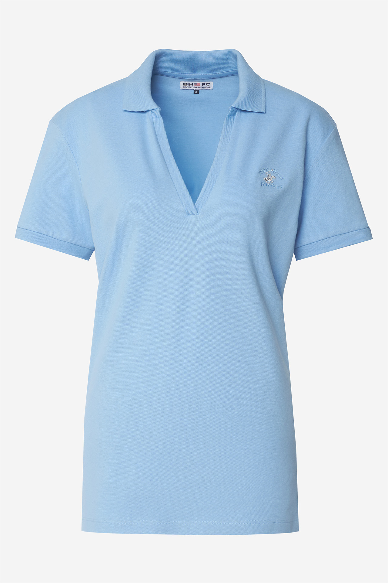T-shirt BEVERLY HILLS POLO CLUB P526531-0250 Niebieski jasny