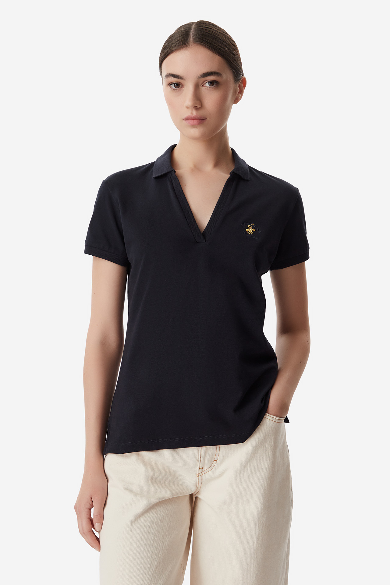 T-shirt BEVERLY HILLS POLO CLUB P526531-0298 Granatowy