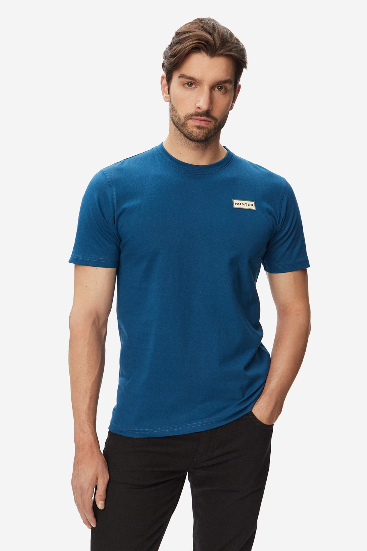 T-shirt HUNTER HAGM0001241-OD Granatowy