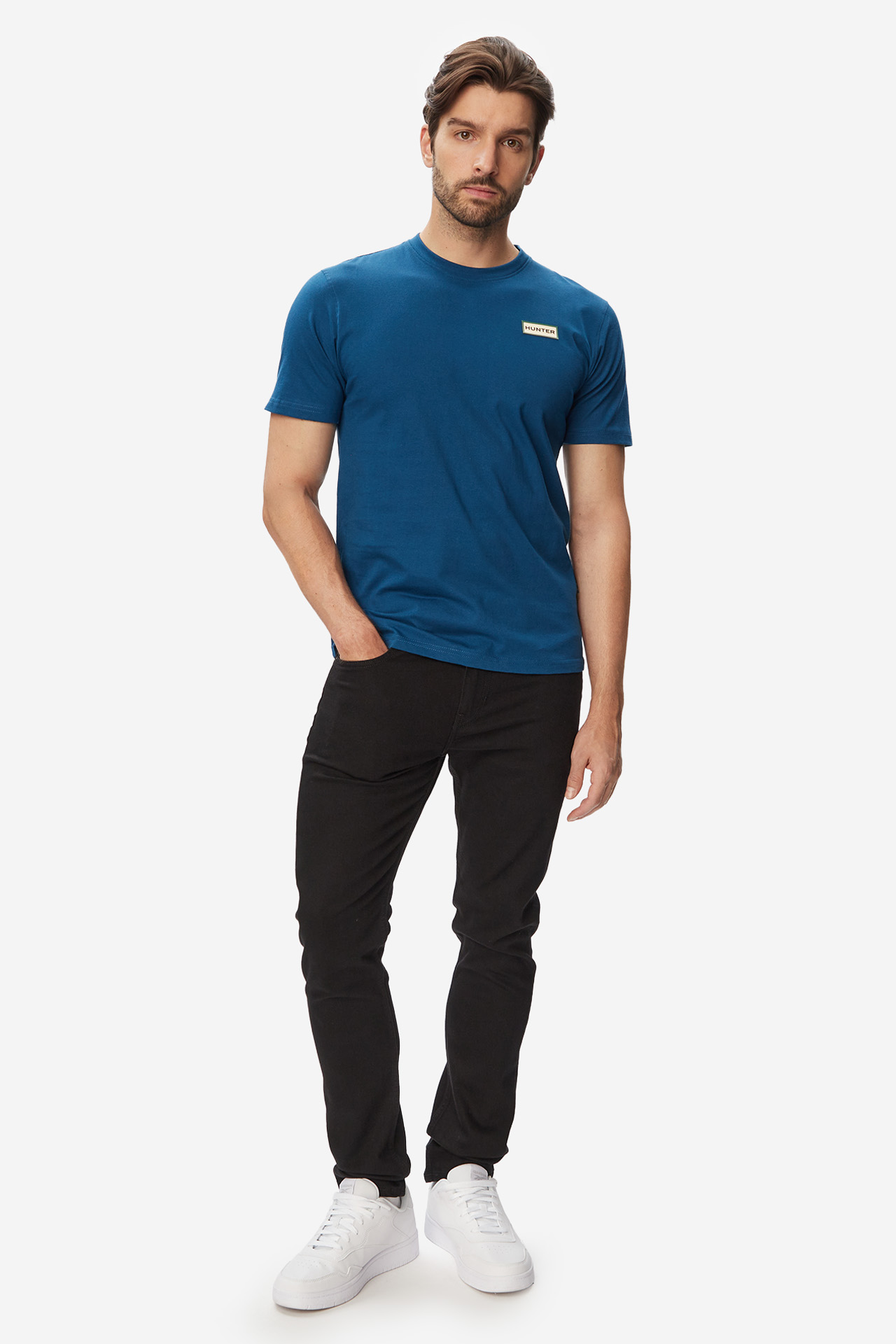 T-shirt HUNTER HAGM0001241-OD Granatowy