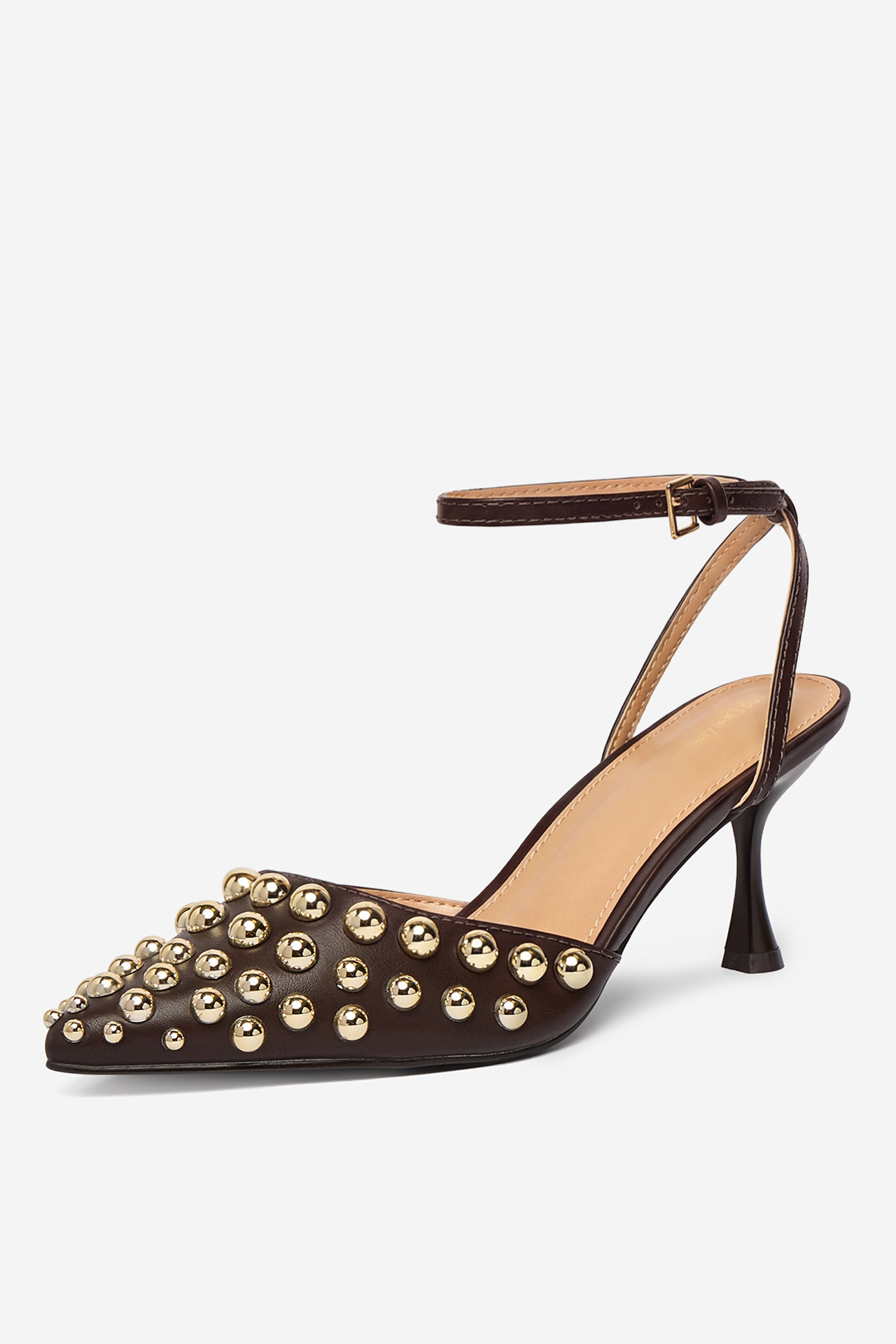 Čevlji z visoko peto Čokoladno rjava