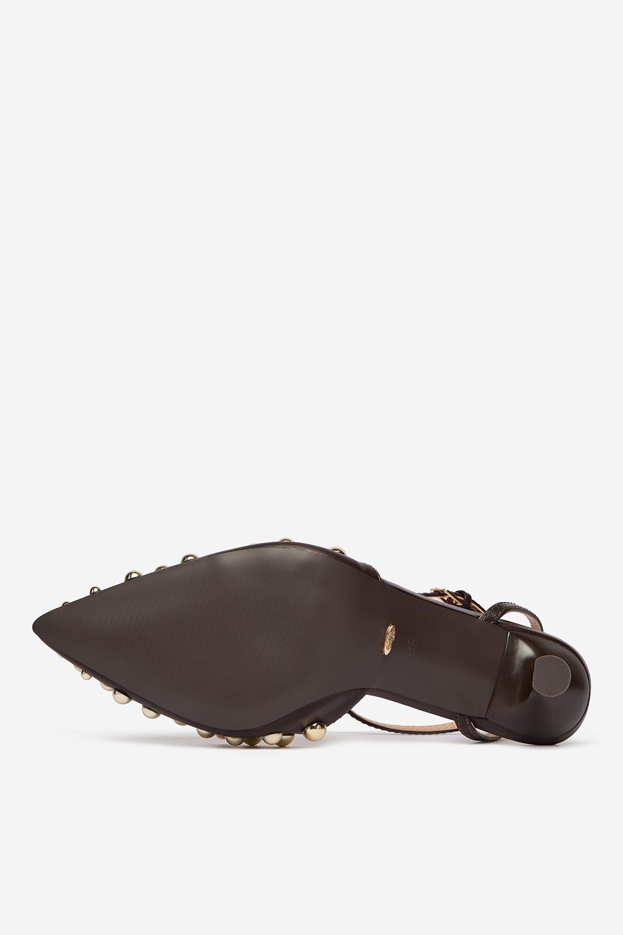 Čevlji z visoko peto Čokoladno rjava