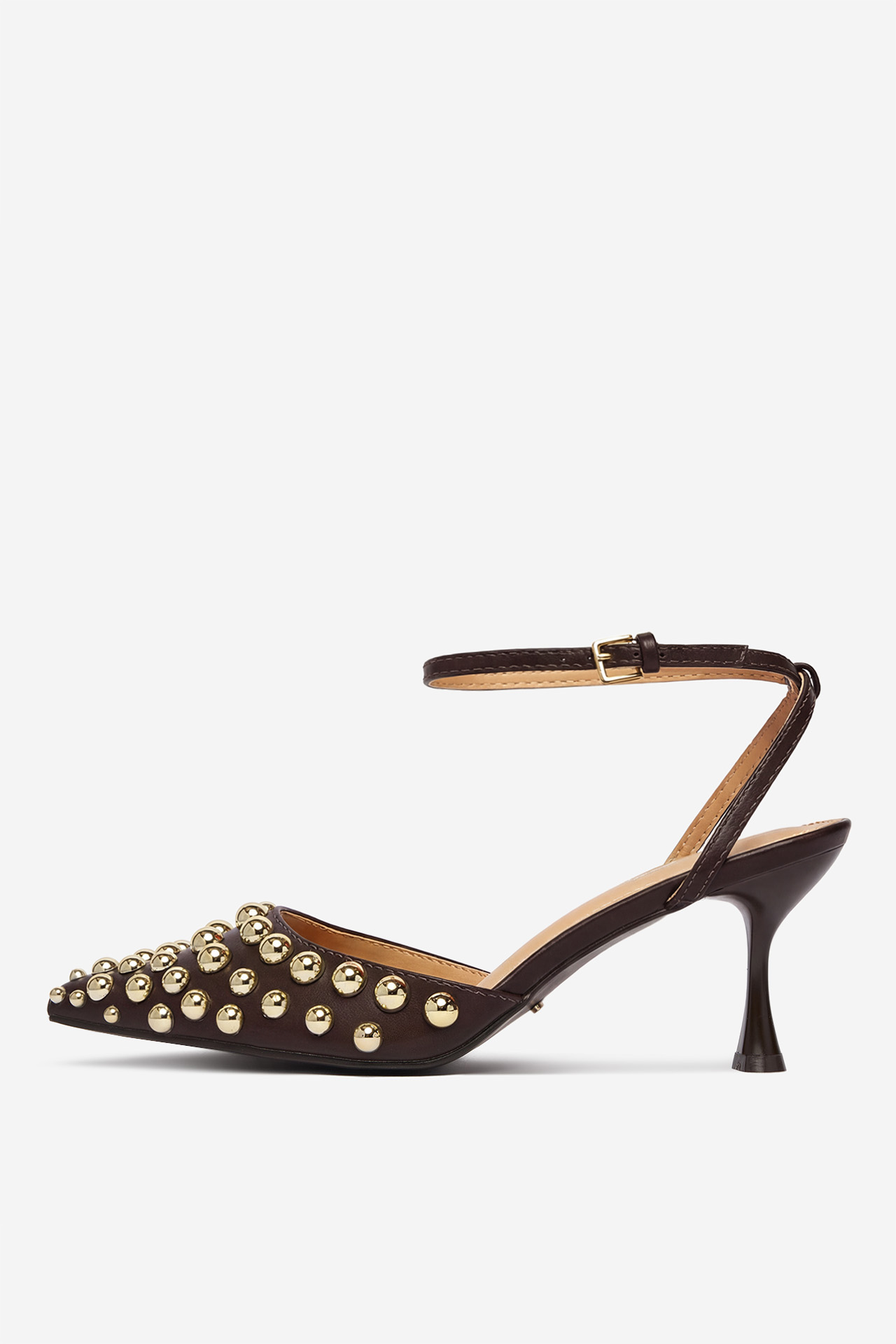 Čevlji z visoko peto Čokoladno rjava