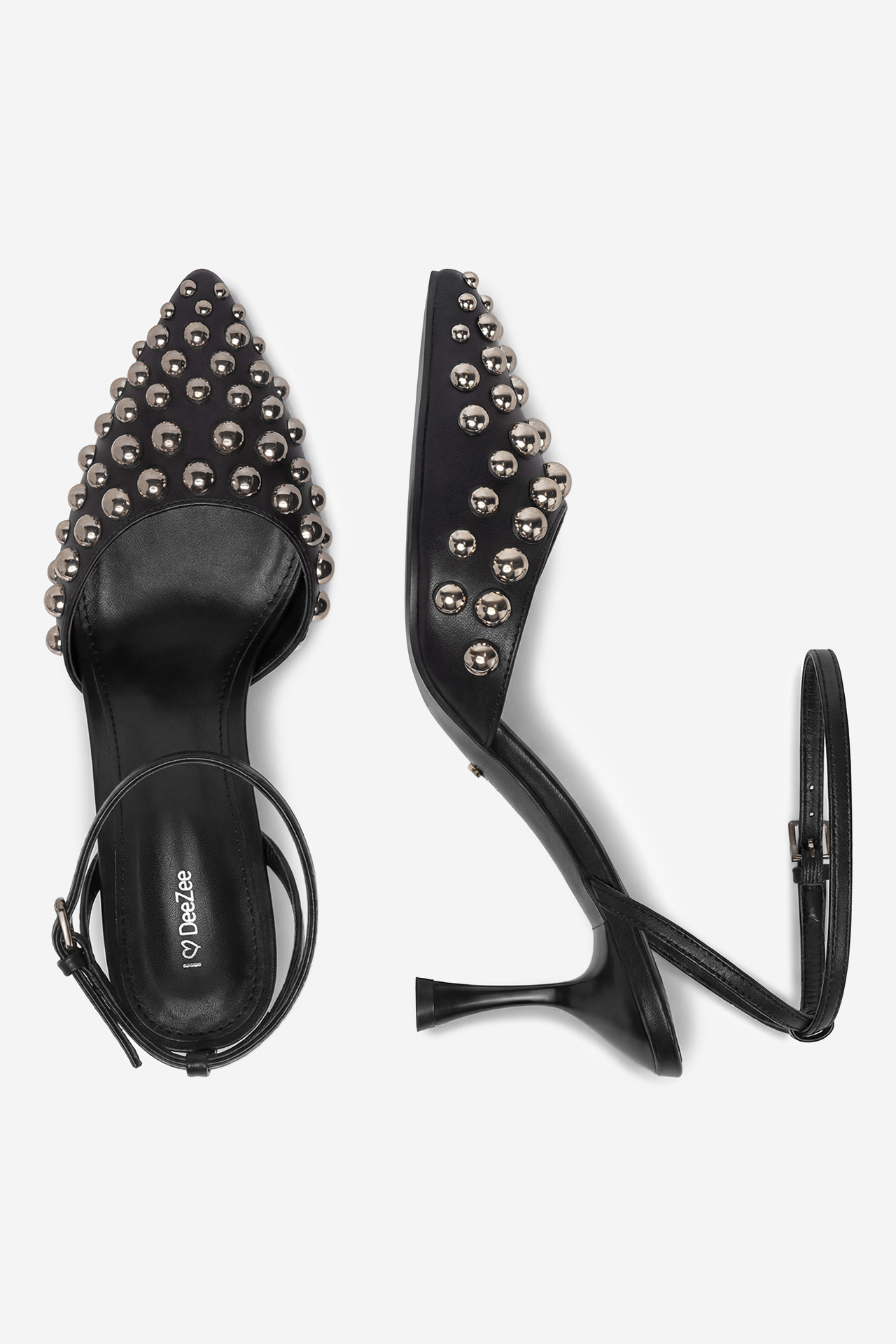 Čevlji z visoko peto Črna