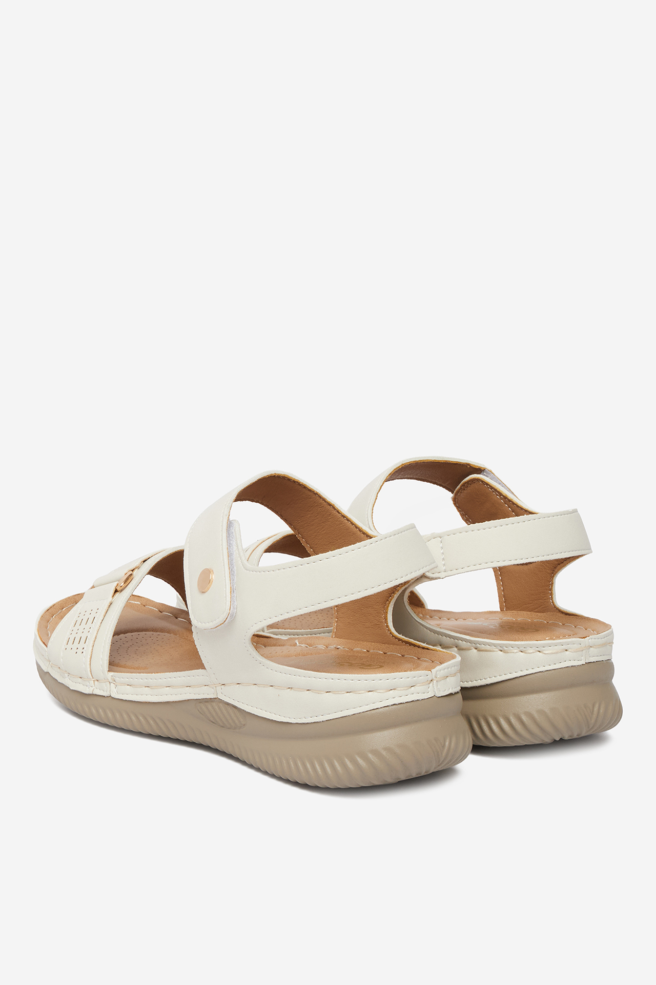 Sandály Krémová