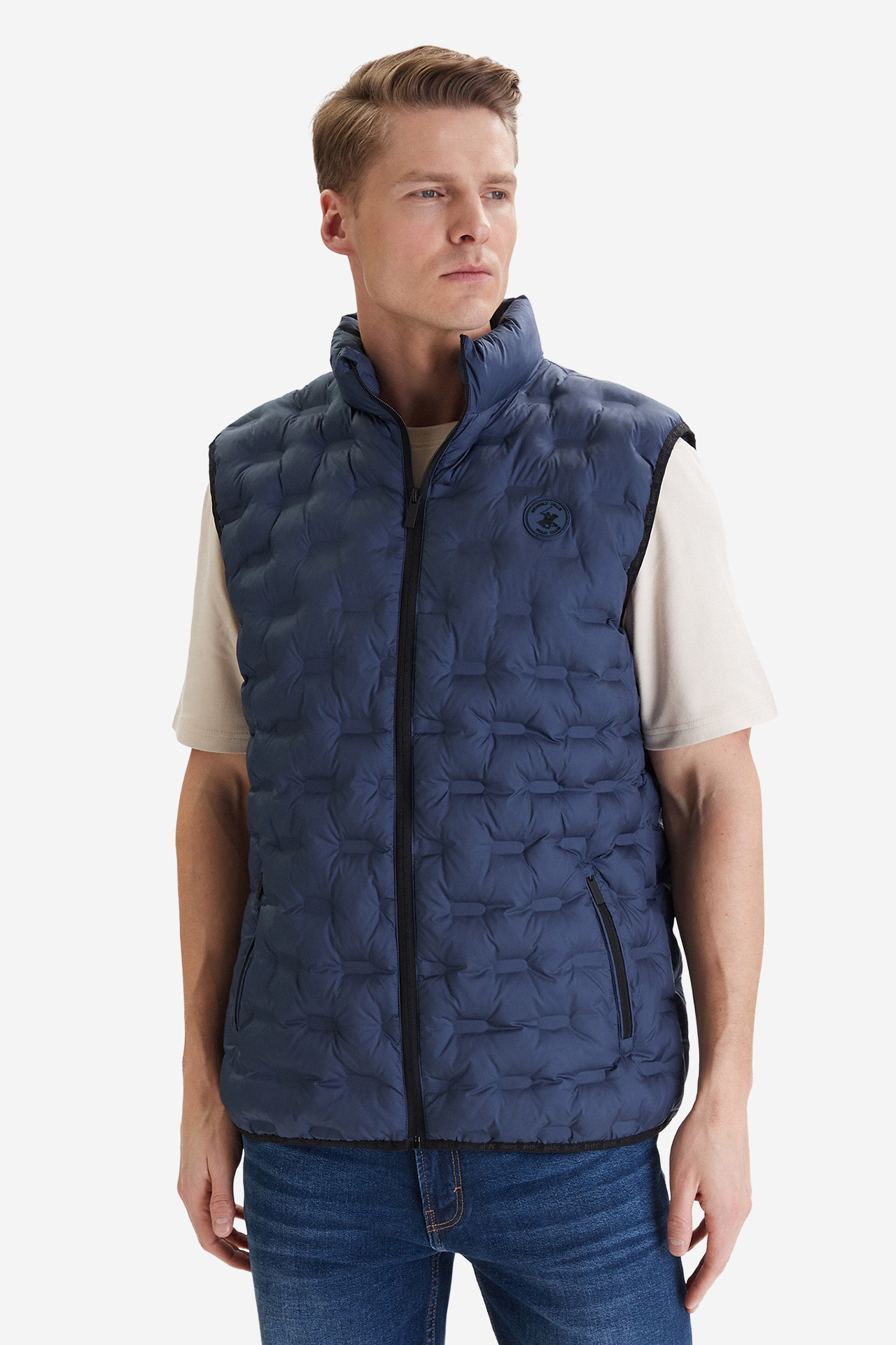 Kurtka BEVERLY HILLS POLO CLUB W126-BHMJT-1033-19X Granatowy