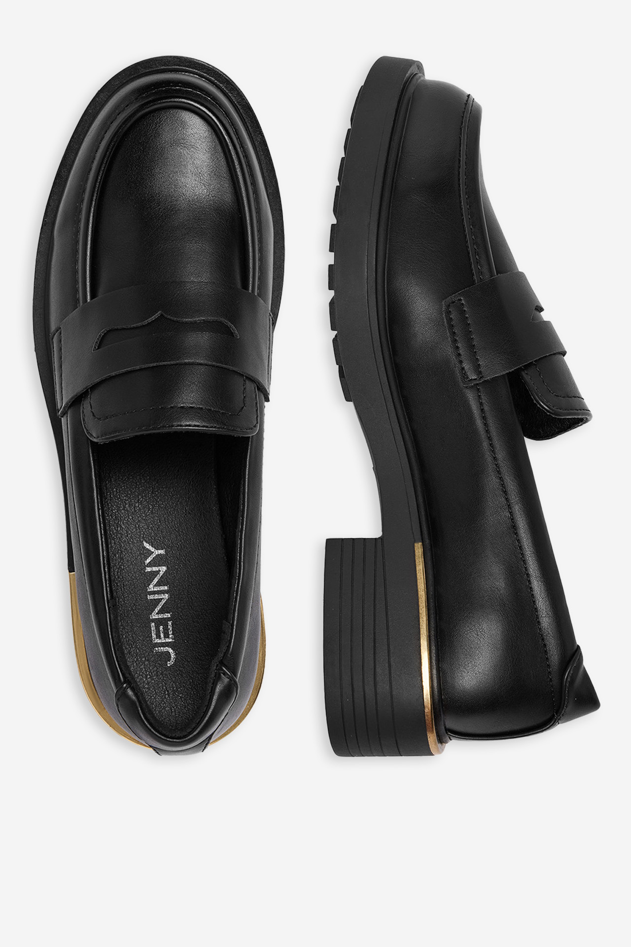 Čevlji brez vezalk Črna