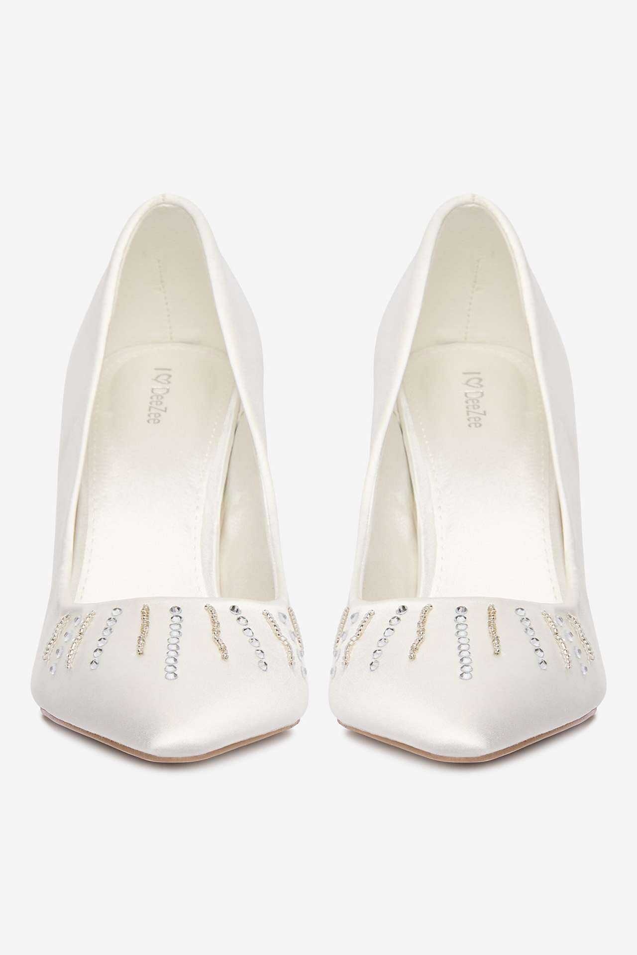 Lodičky na podpatku Bílá