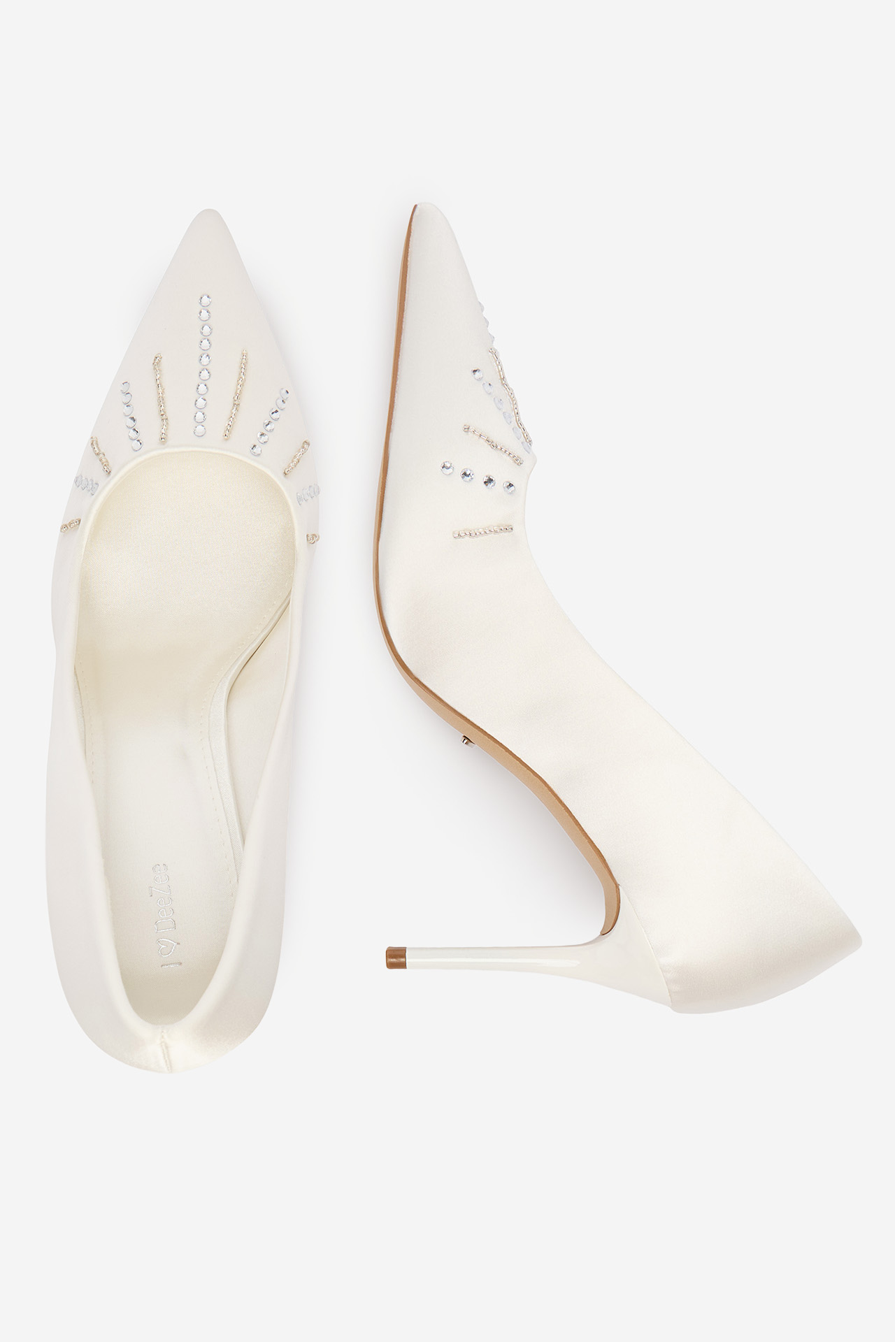 Lodičky na podpatku Bílá