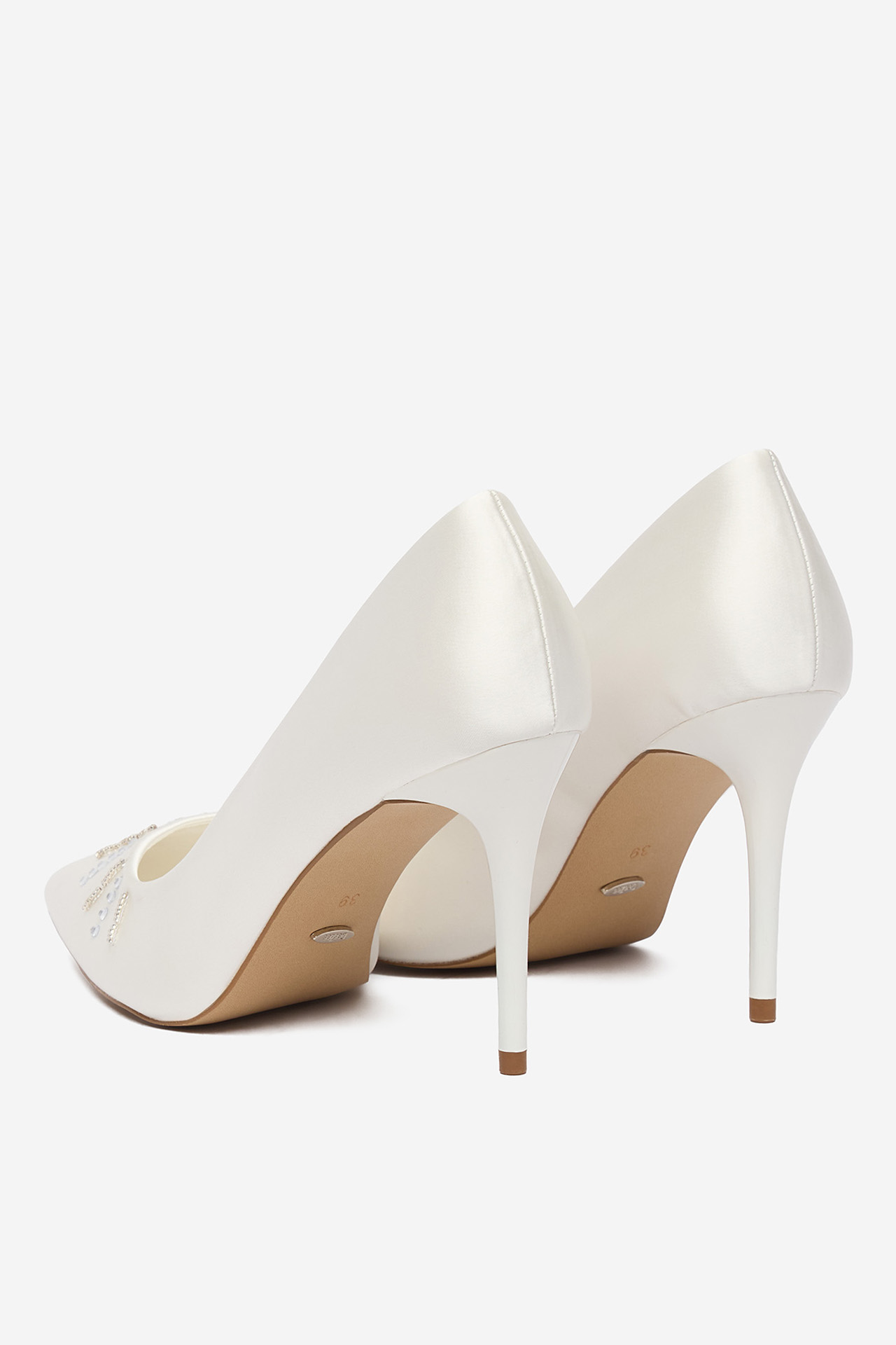 Lodičky na podpatku Bílá