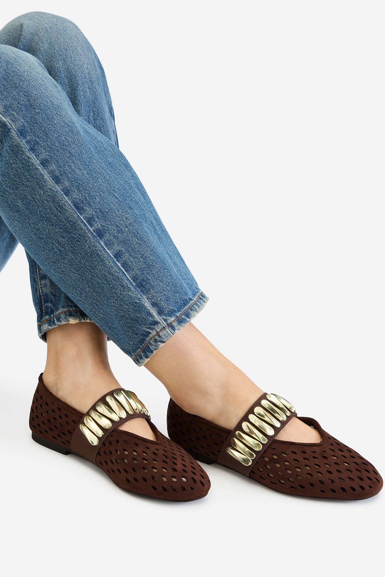 Baleríny Tmavě hnědá