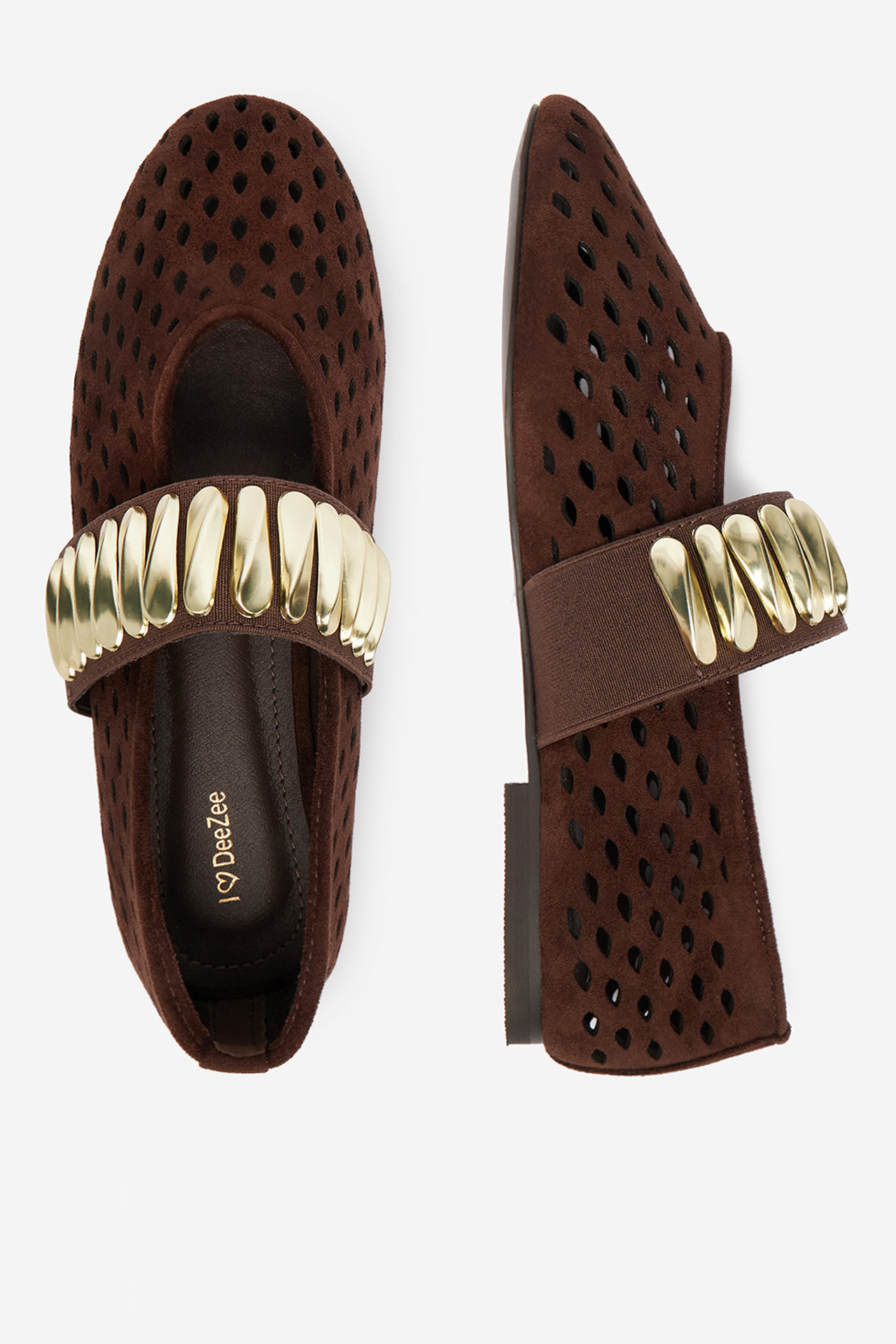 Baleríny Tmavě hnědá