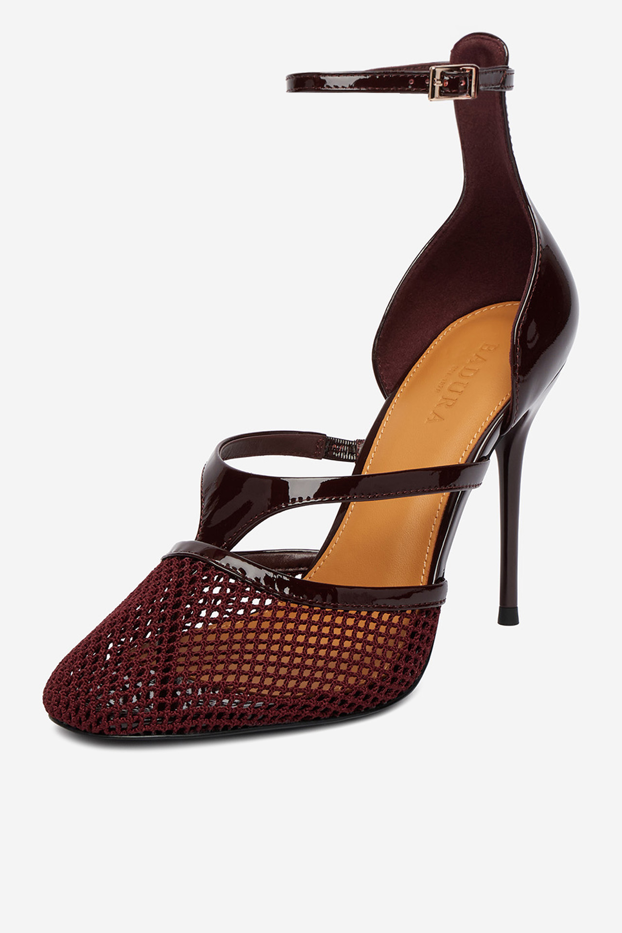 Pantofi stiletto Vișiniu