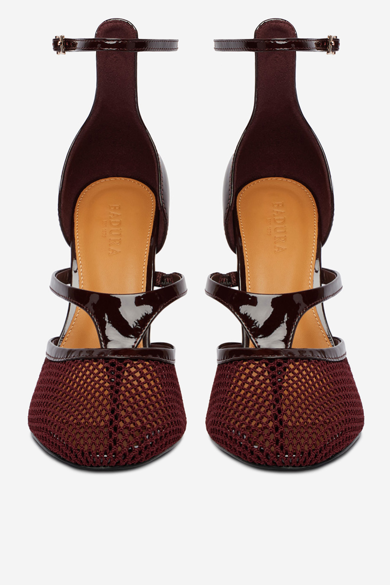 Pantofi stiletto Vișiniu