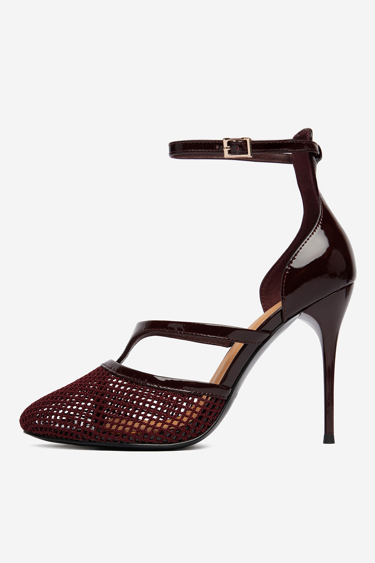 Pantofi stiletto Vișiniu