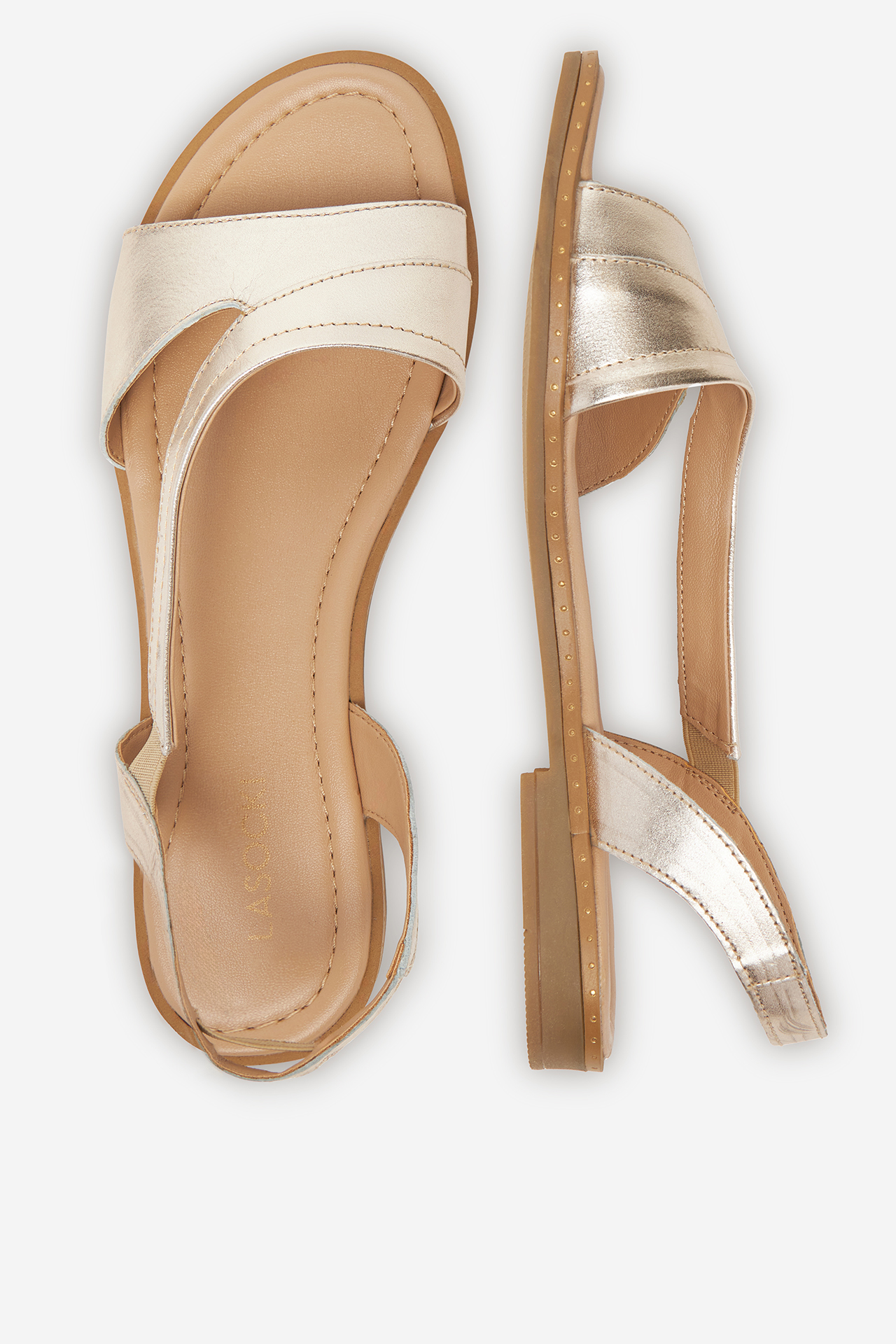 Sandály Zlatá