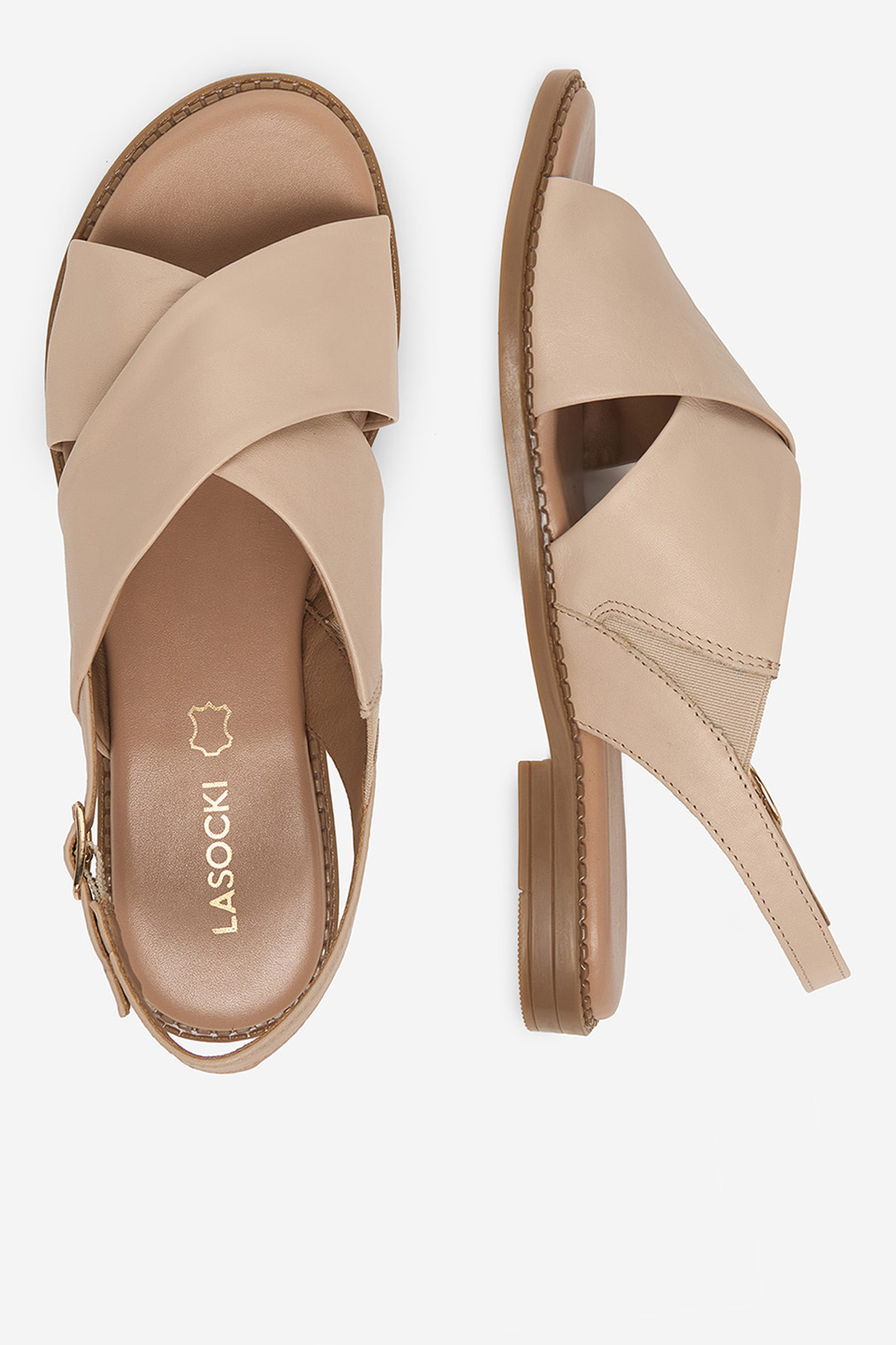 Sandály Světle béžová