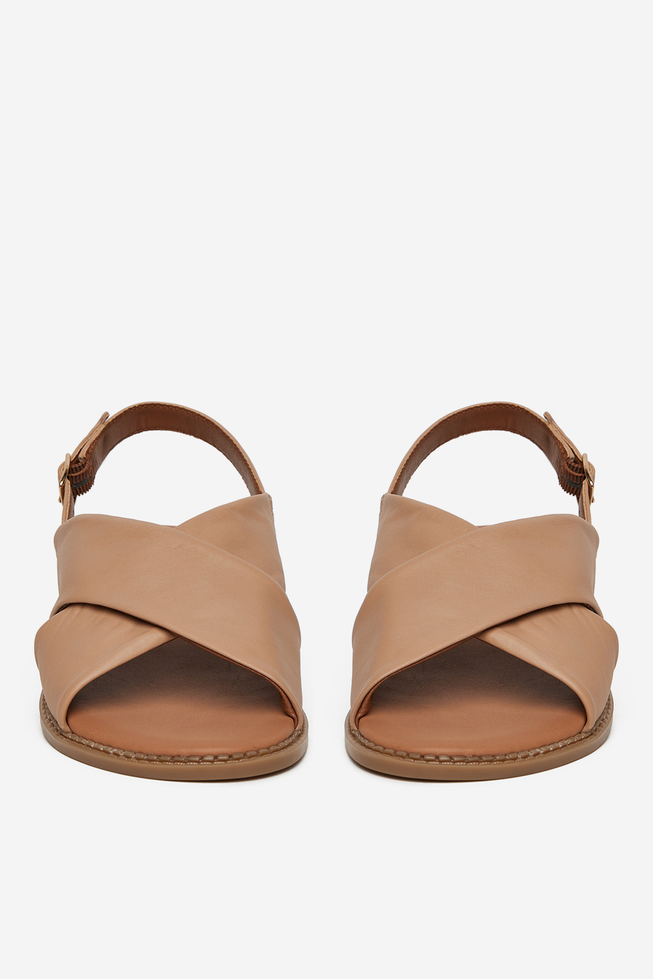 Sandály Tmavě béžová