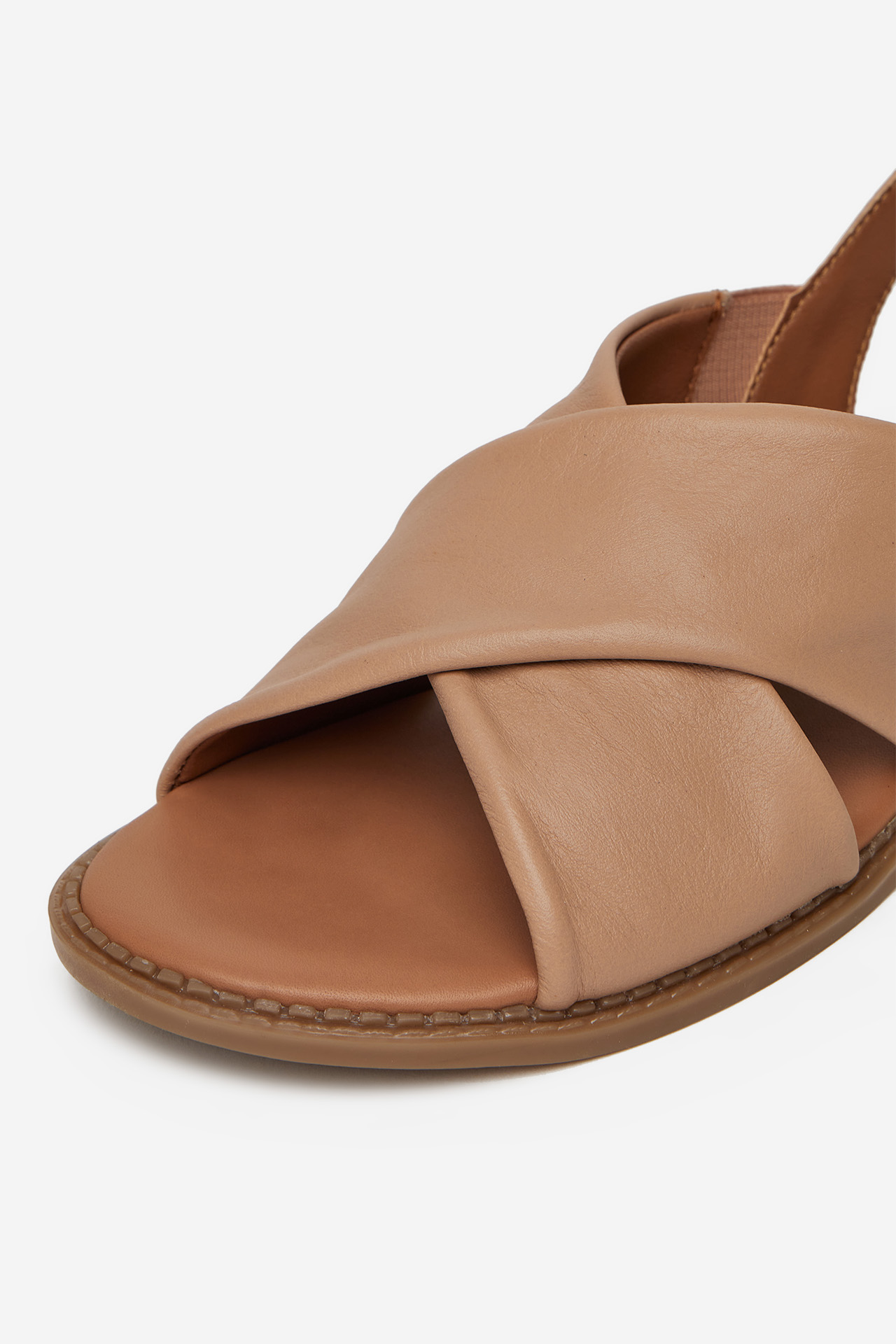 Sandály Tmavě béžová