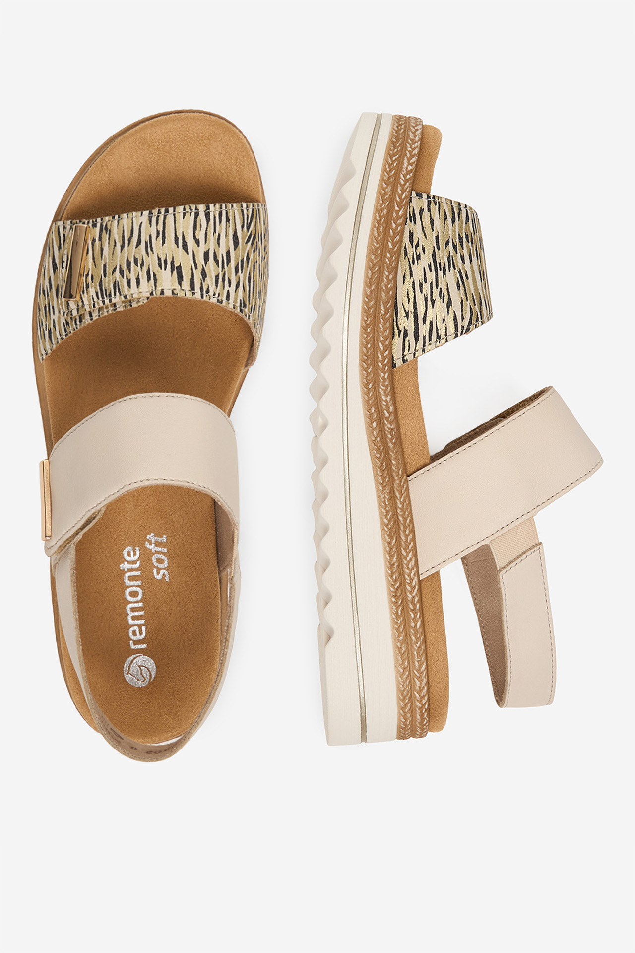 Sandály Světle béžová