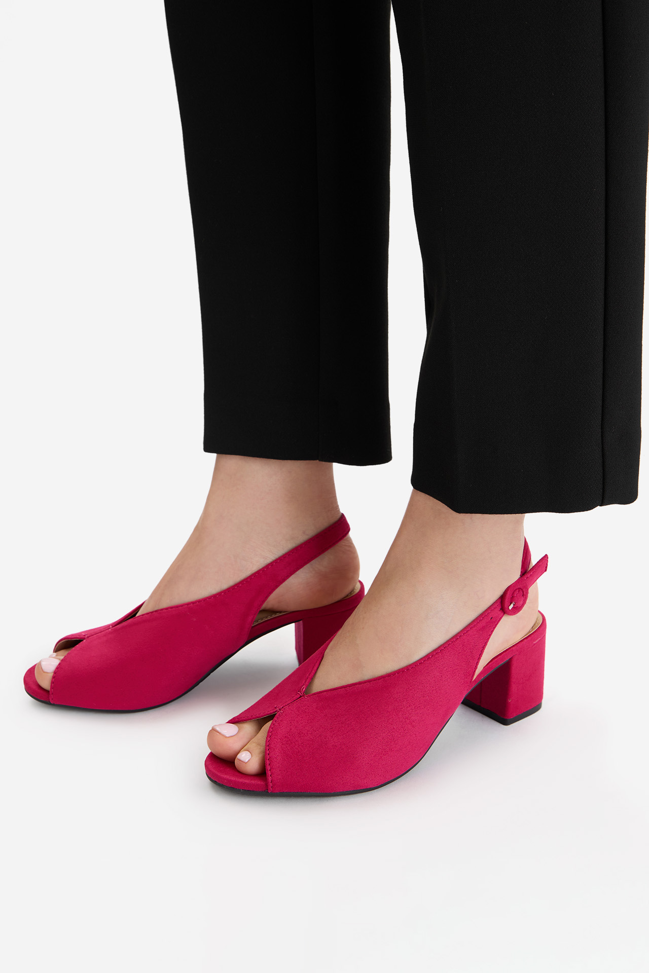 Sandály Tmavě růžová