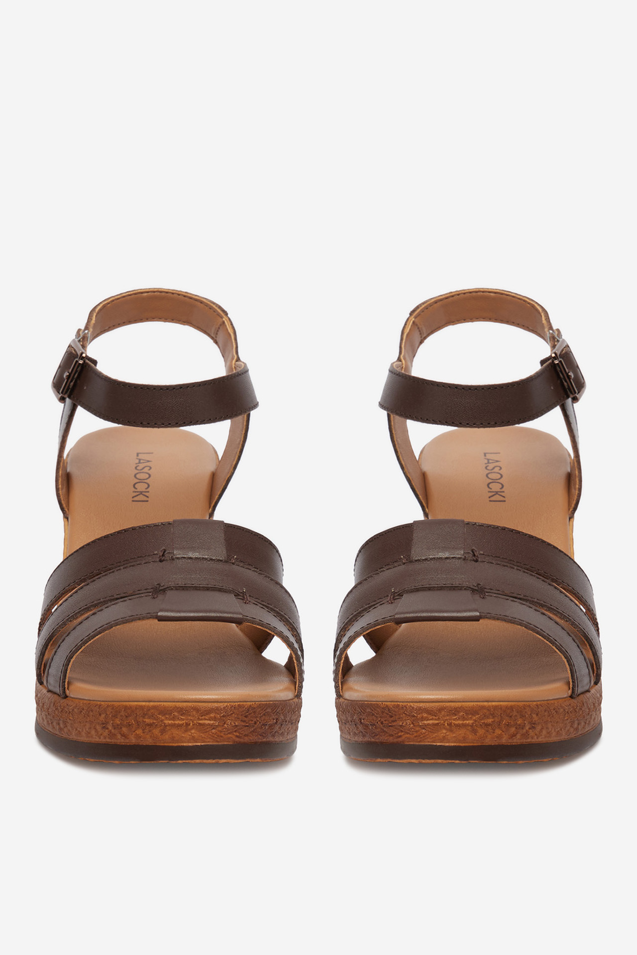 Sandály Hnědá