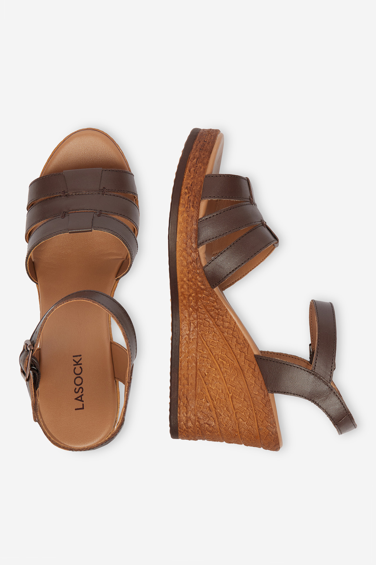 Sandály Hnědá
