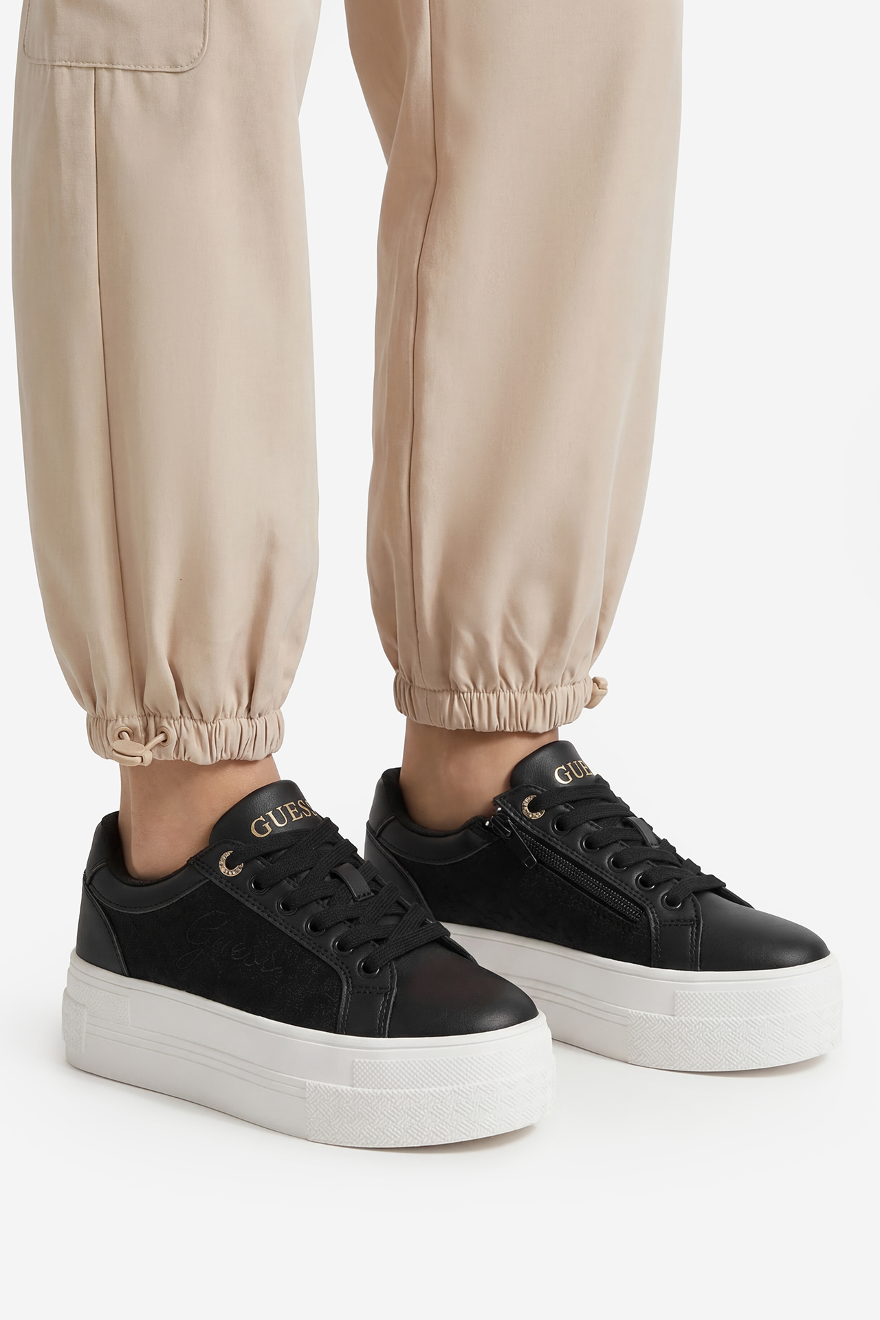 Sneakerși GUESS CEOWB-25KC1007 Negru - CCC.eu