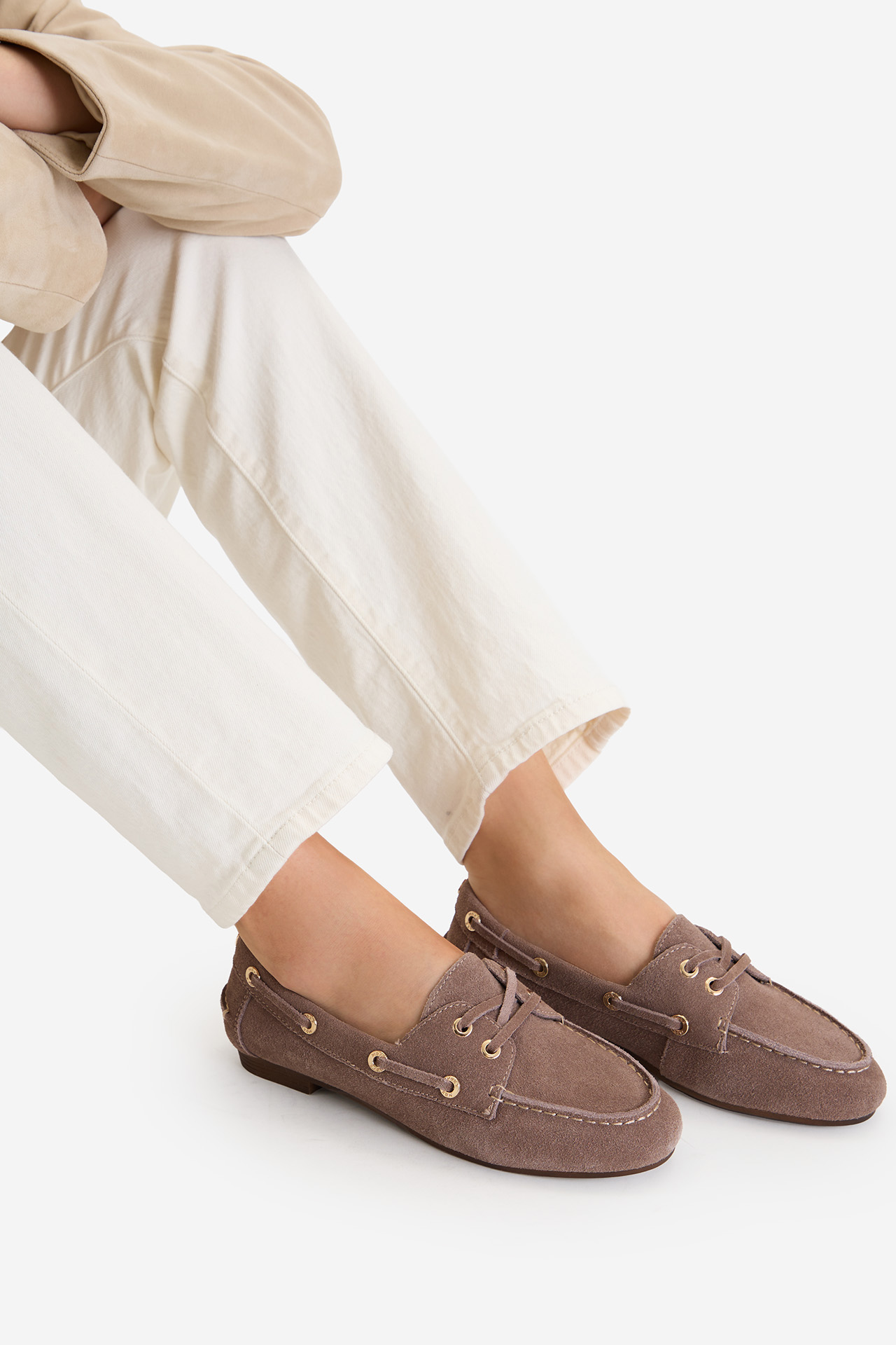 Mokasíny Tmavě béžová