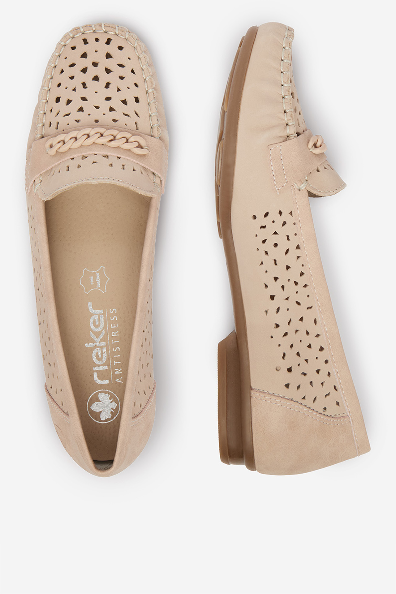 Mokasíny Světle béžová