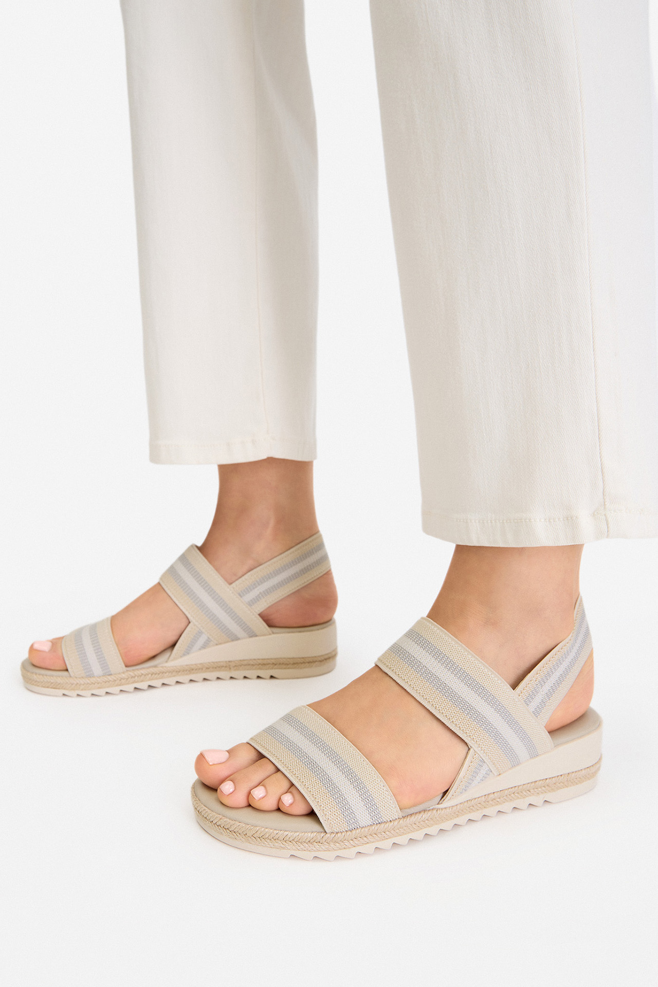 Sandály Světle béžová