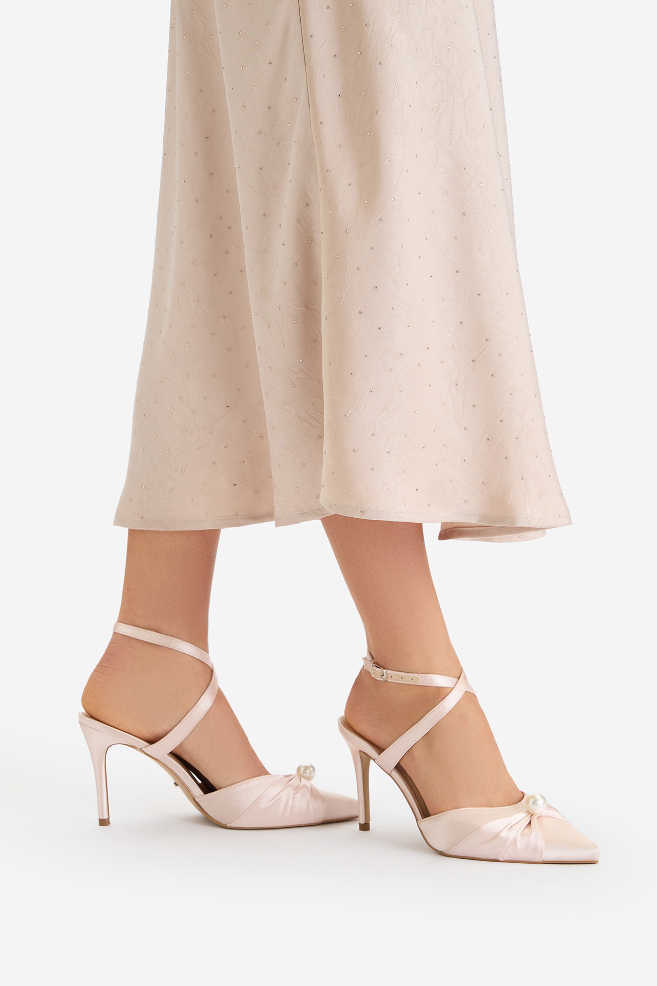 Lodičky na podpatku Světle růžová