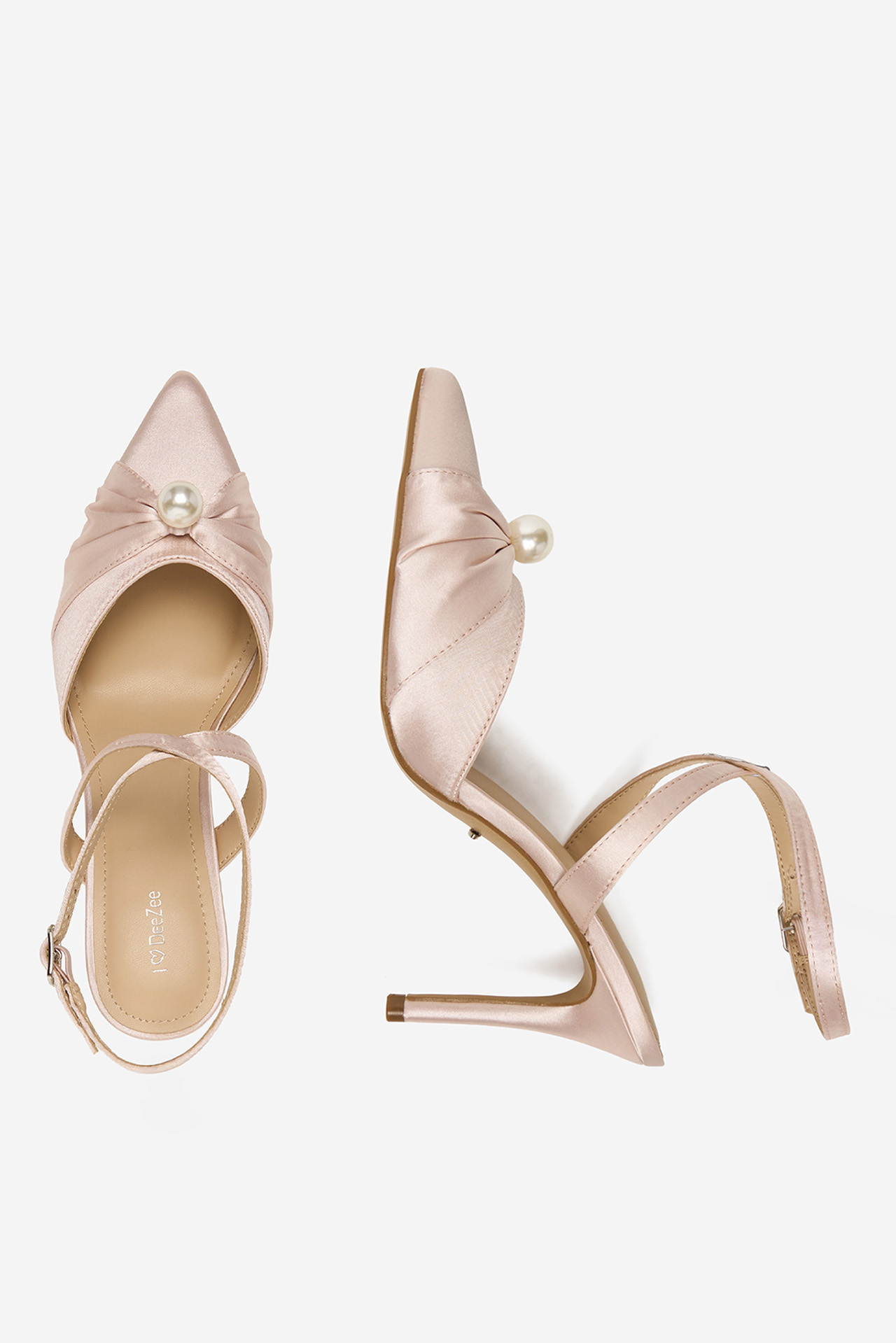 Lodičky na podpatku Světle růžová